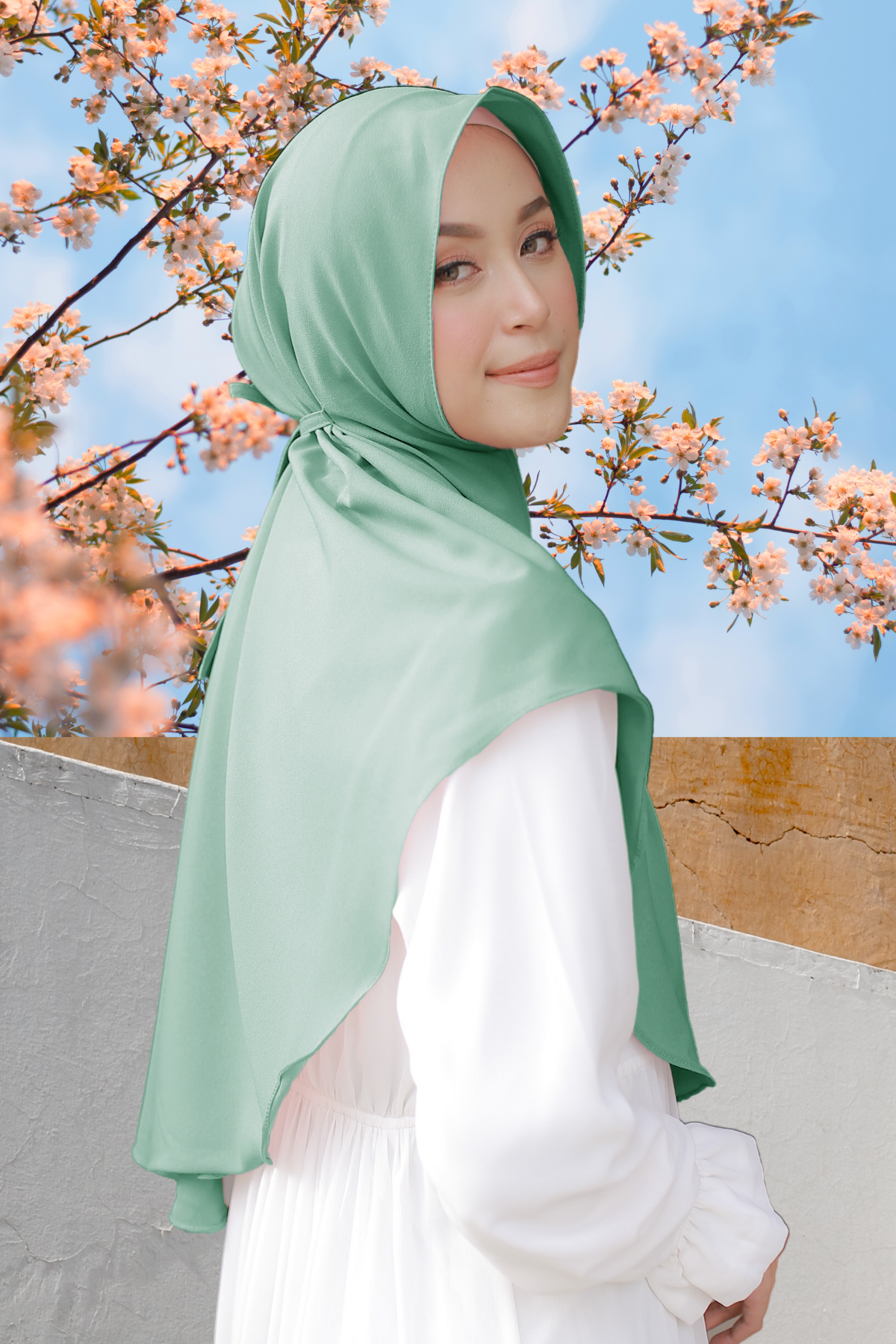 Hijab Instan Baiti Bergo - TY11.21 Cactus Green