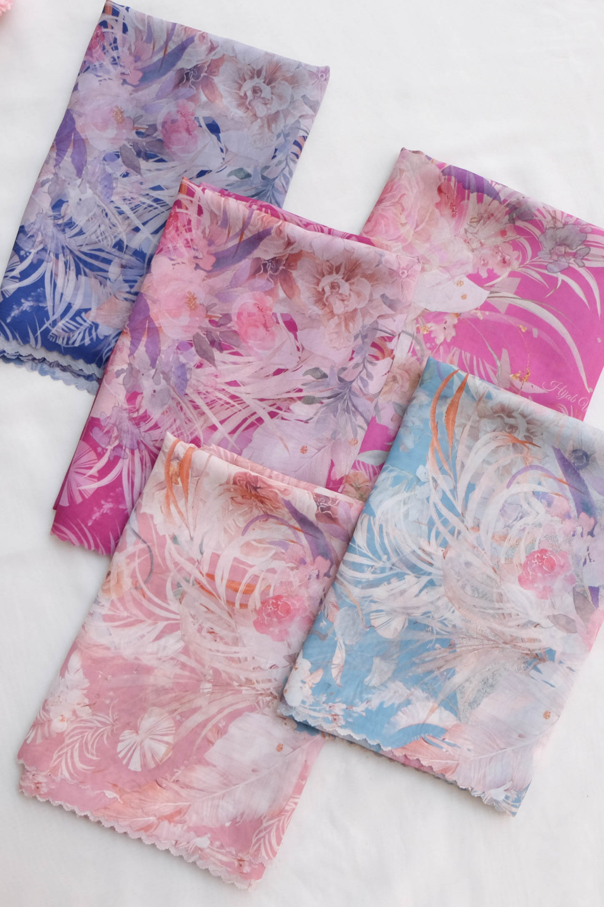 Emily - Scarf Square Premium Polycotton | Fuschia - EM28.13