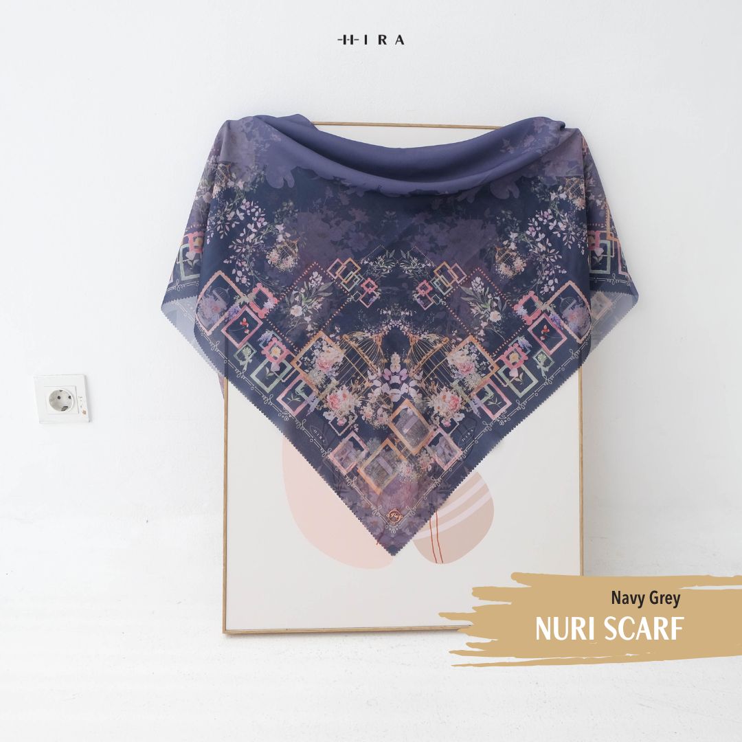 Nuri Scarf - NU33.2 NY33.2 NH33.2 Navy Grey