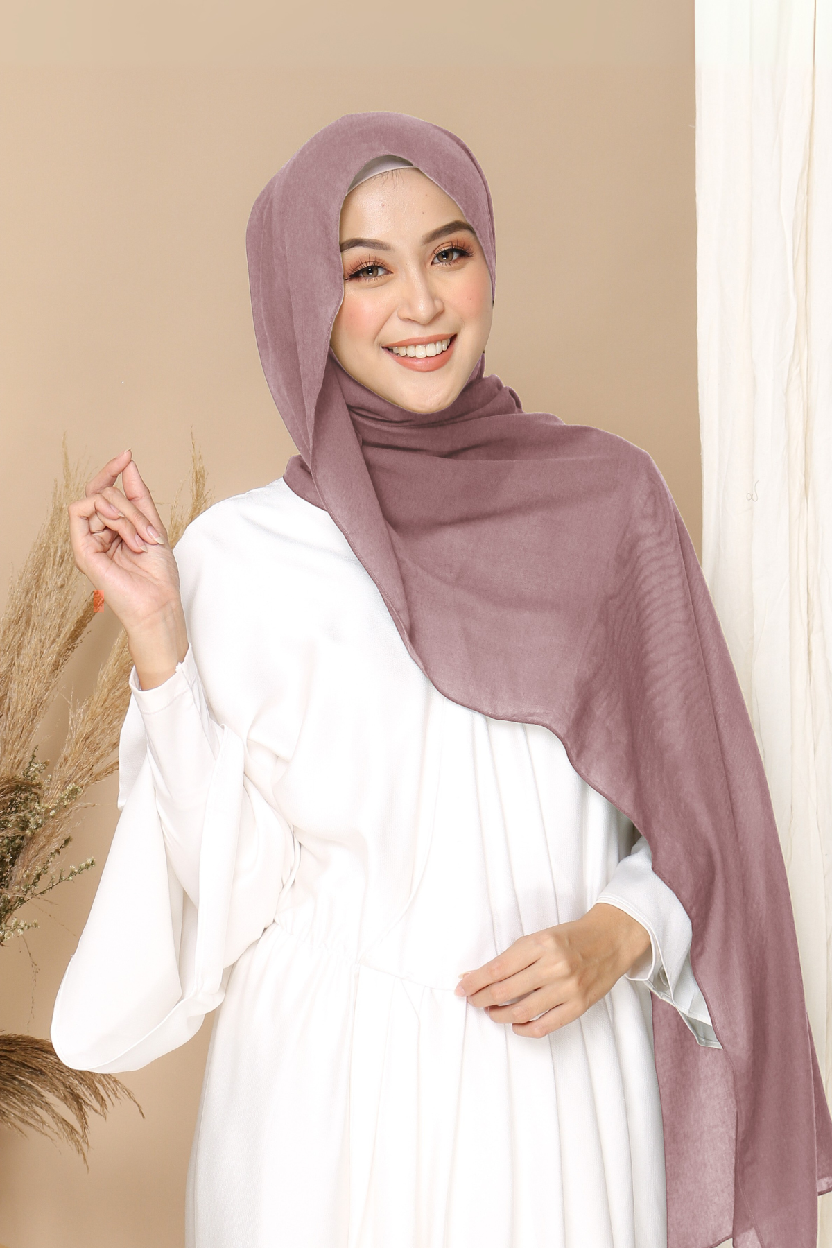 Dubai Voal Pashmina - PPE2.24 Lily Purple
