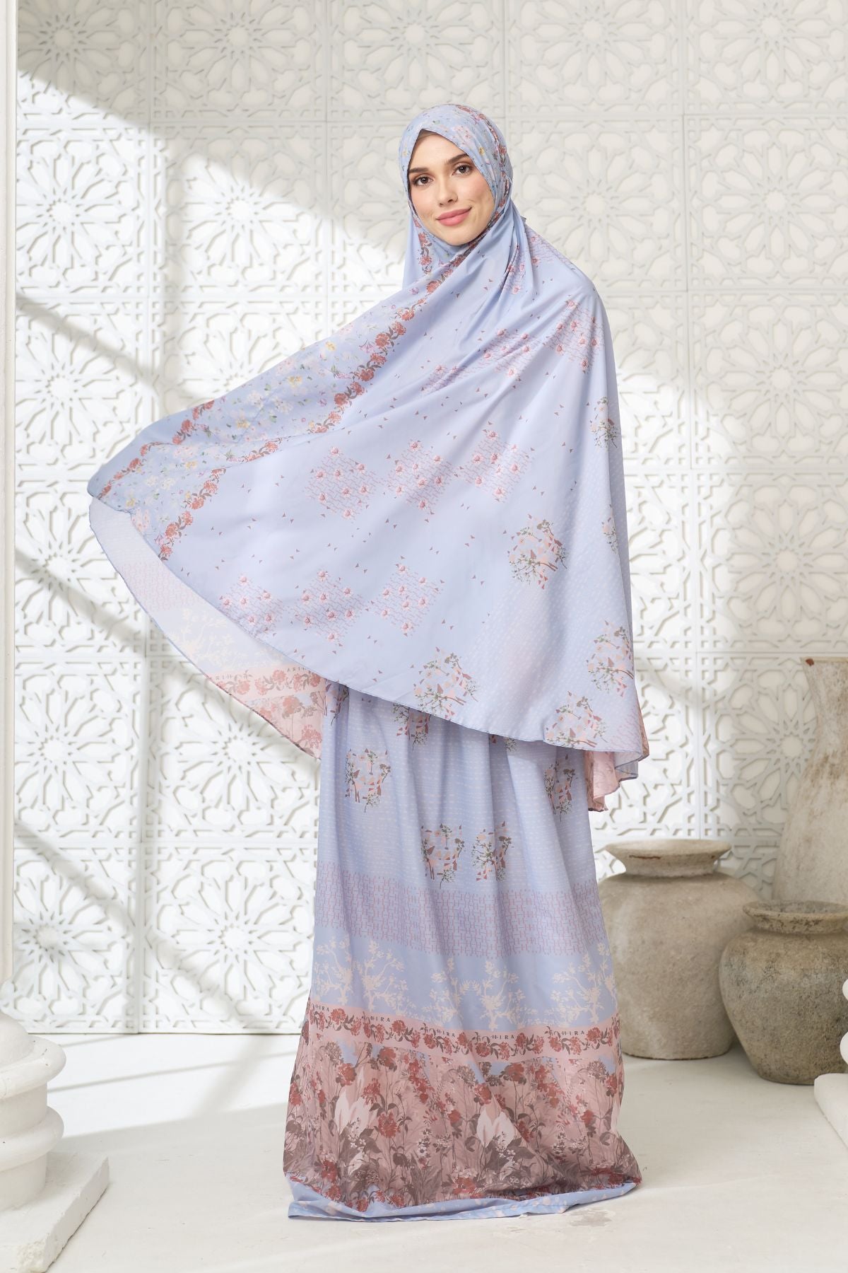 Mukena Willow | Travel Prayer Set - WL03.4 Grey