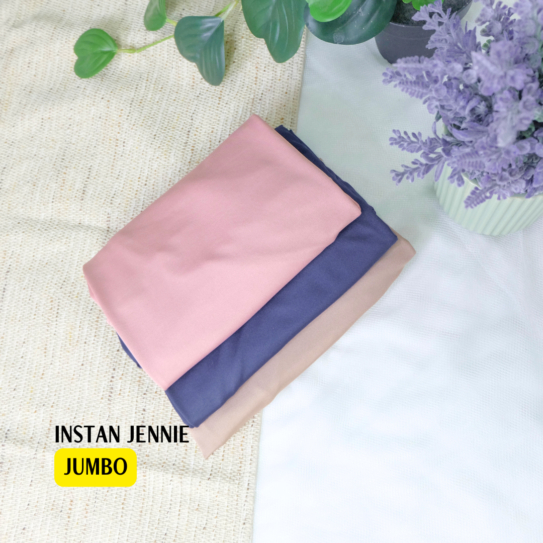 Instan Jennie Sporty Hijab JUMBO - HLJ1.5 Bridal Rose