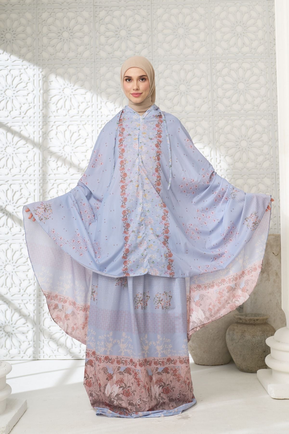 Mukena Willow | Travel Prayer Set - WL03.4 Grey