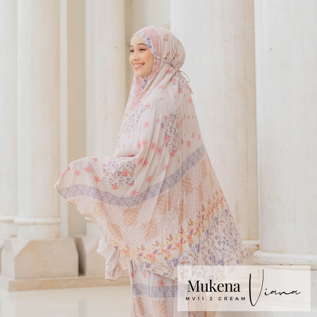 Mukena Viana Prayer Set - MV11.2 Cream
