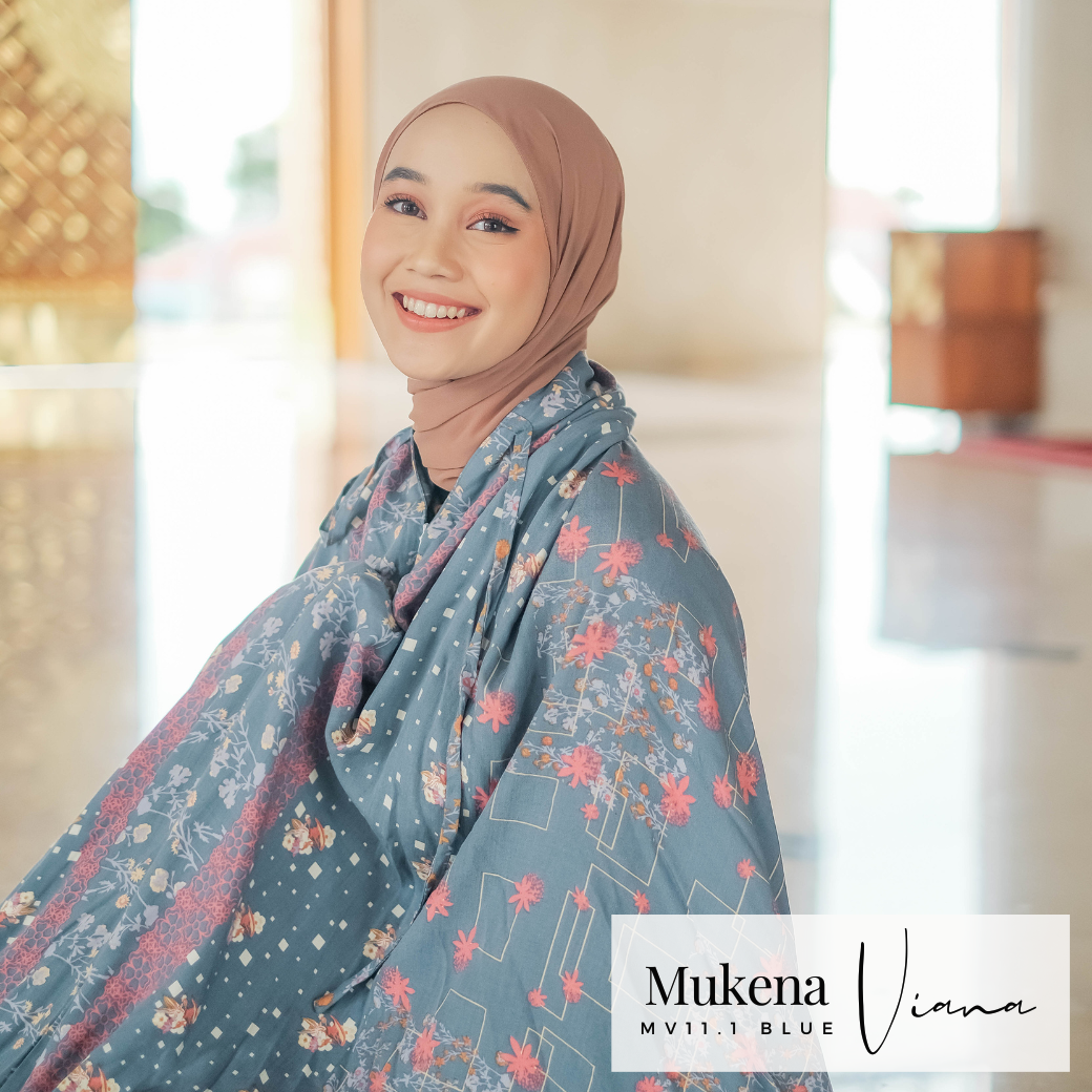 Mukena Viana Prayer Set - MV11.1 Blue