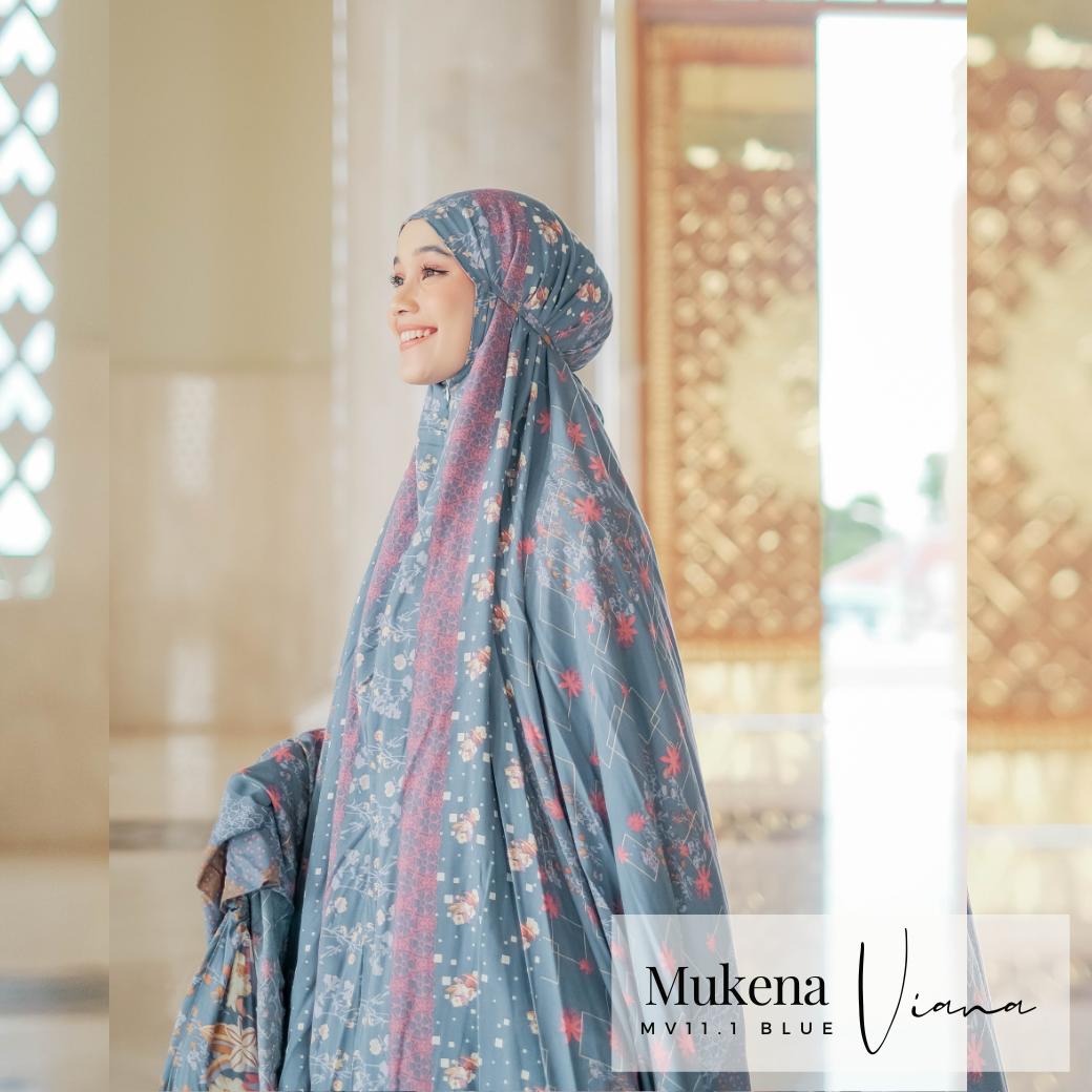 Mukena Viana Prayer Set - MV11.1 Blue