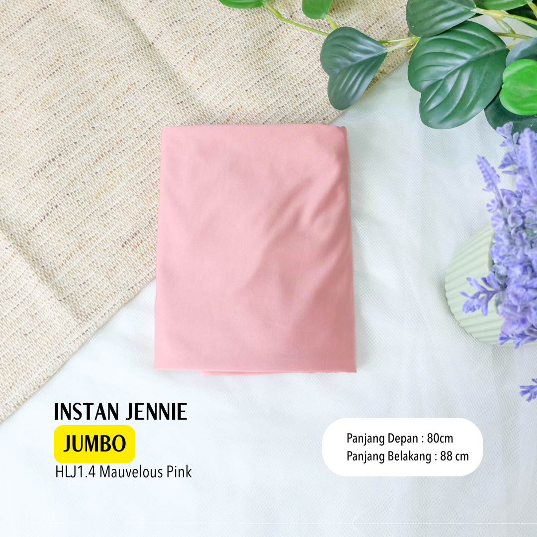 Instan Jennie Sporty Hijab JUMBO - HLJ1.4 Mauvelous Pink