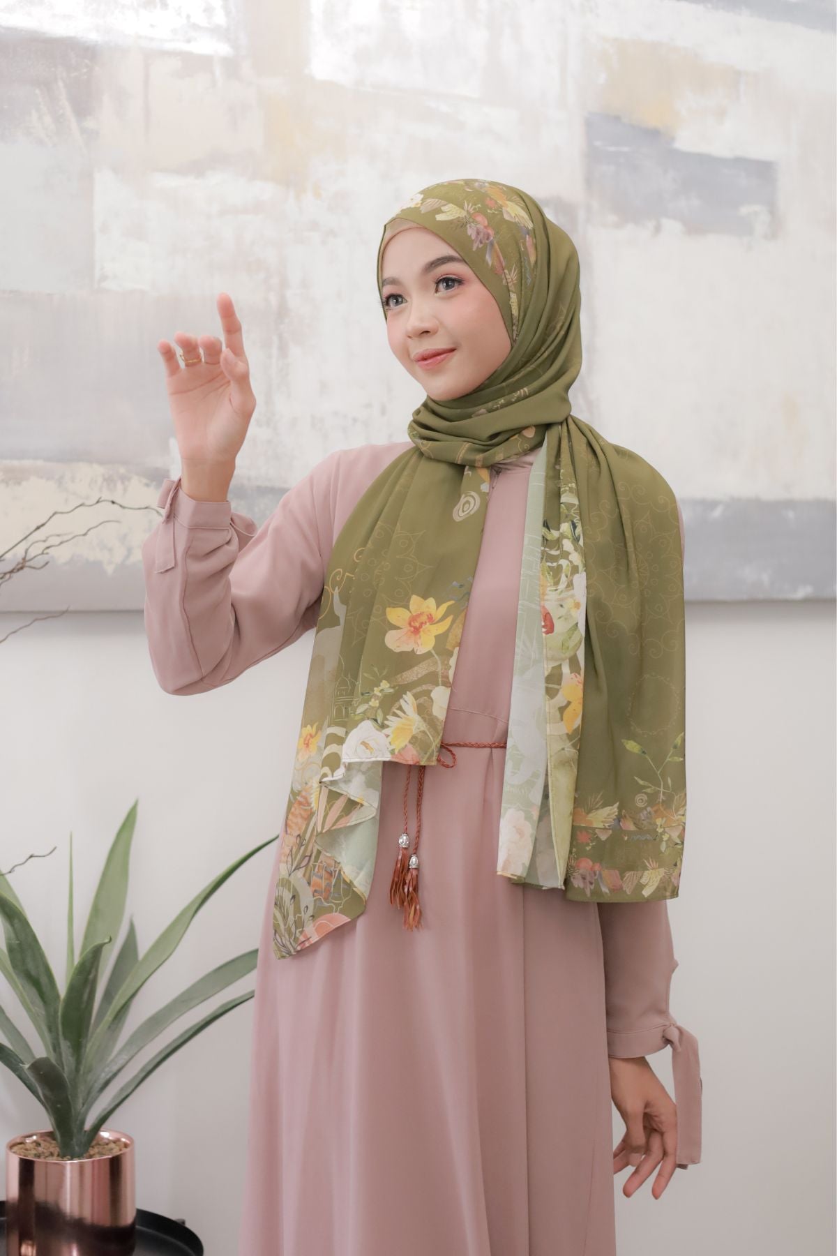 Sofia - Pashmina Premium Ceruti - Olive - PM11.68