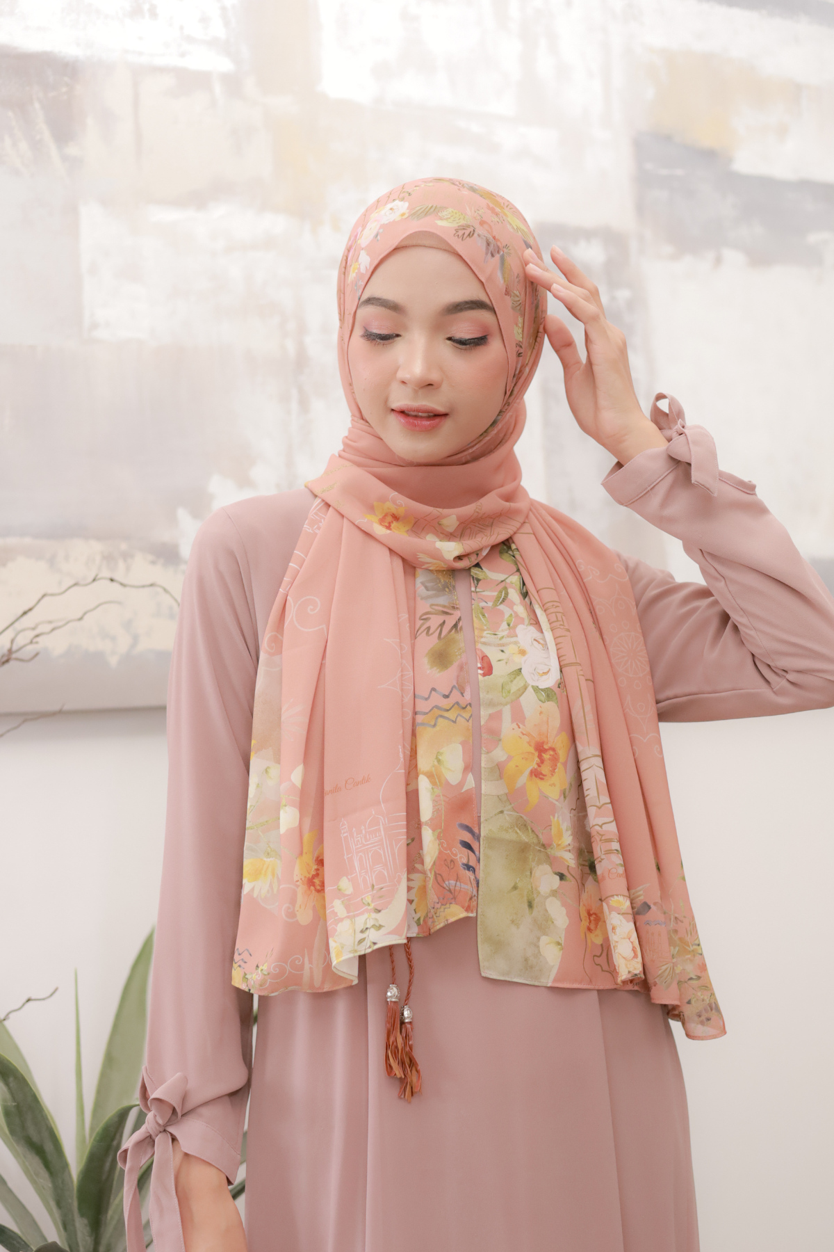 Sofia - Pashmina Premium Ceruti - Peach - PM11.71