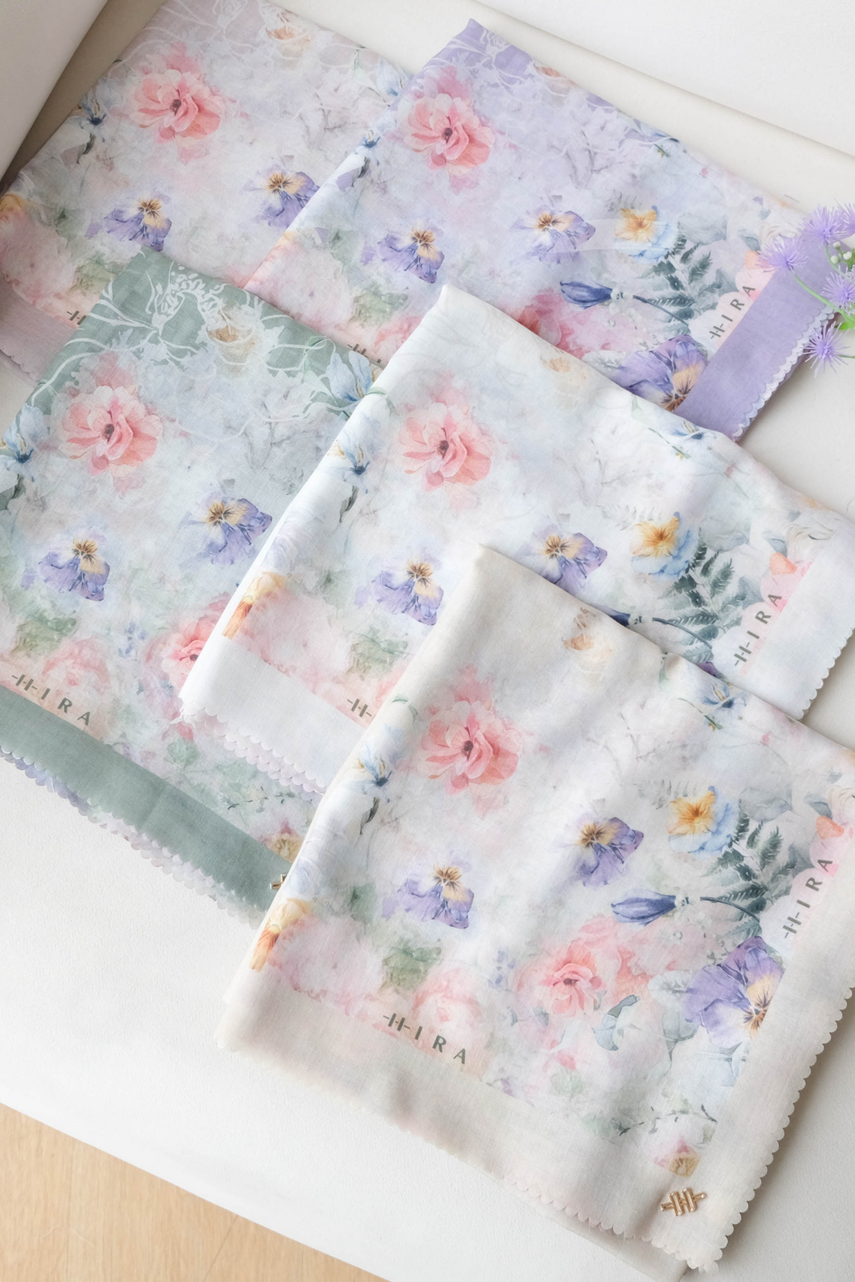 Purity - Scarf Square Premium Icy Voal | White - PSV9.15