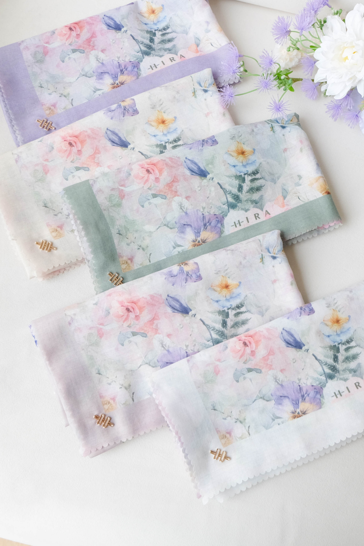 Purity - Scarf Square Premium Icy Voal | PSV9.4 - Greeny