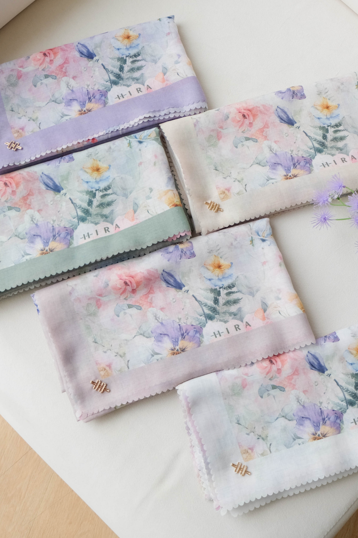 Purity - Scarf Square Premium Icy Voal | PSV9.3 - Cream