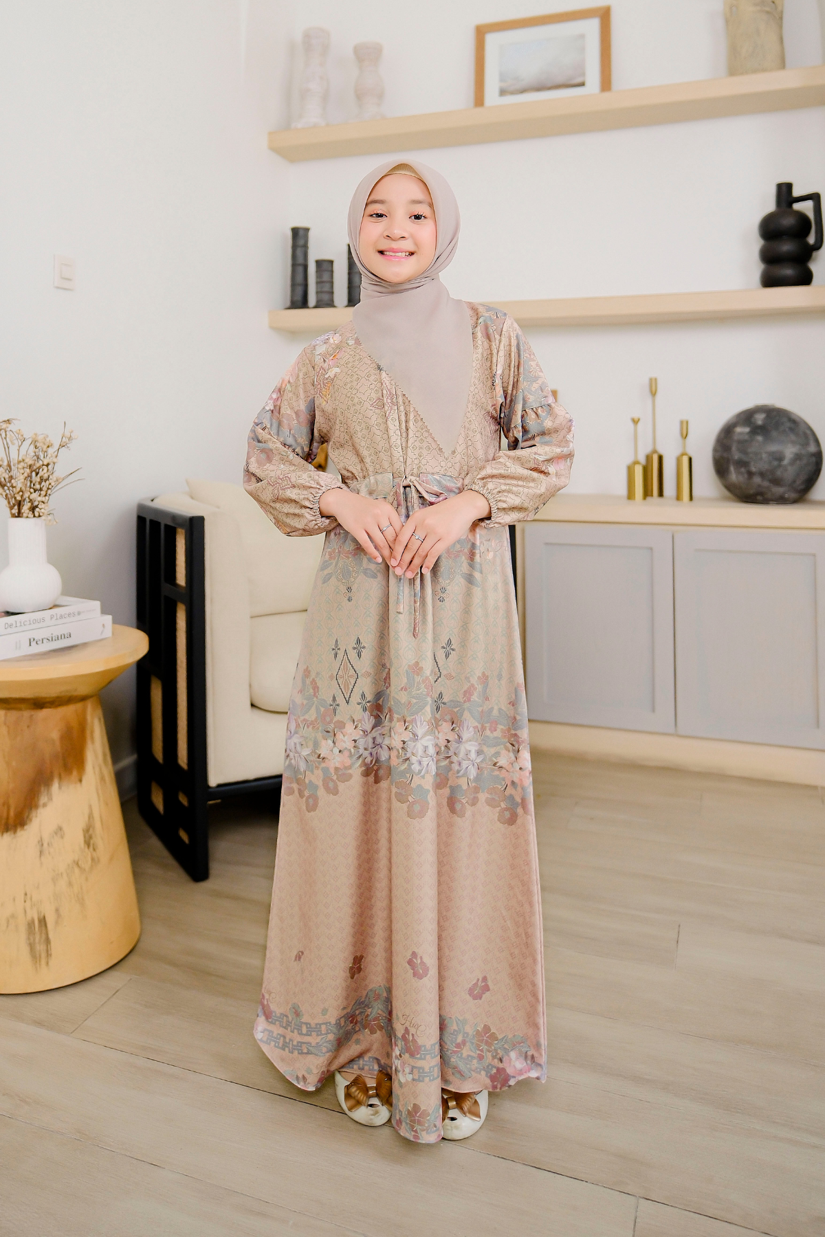 Chatara Dress Anak - CC22.3 Mocca