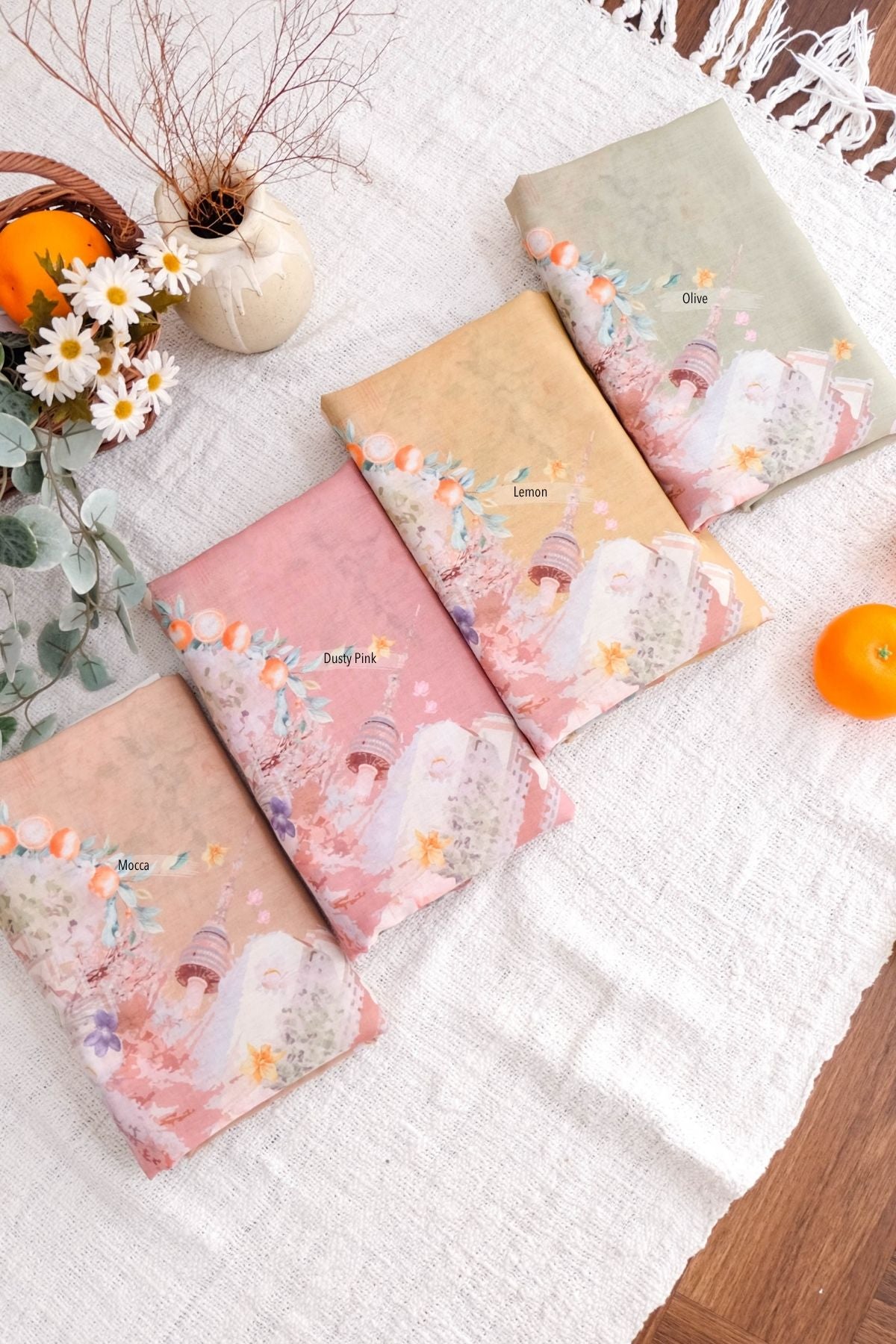 Tangerine Scarf - ST16.9 TV16.9 TJ16.9 Dusty Pink