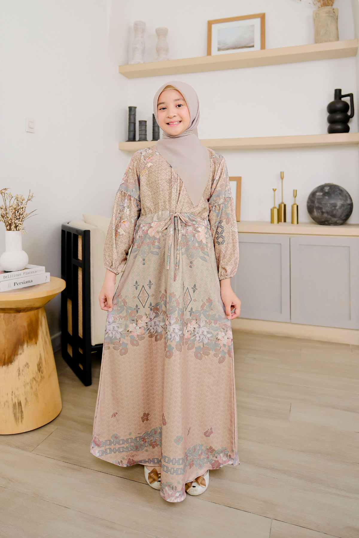 Chatara Dress Anak - CC22.3 Mocca
