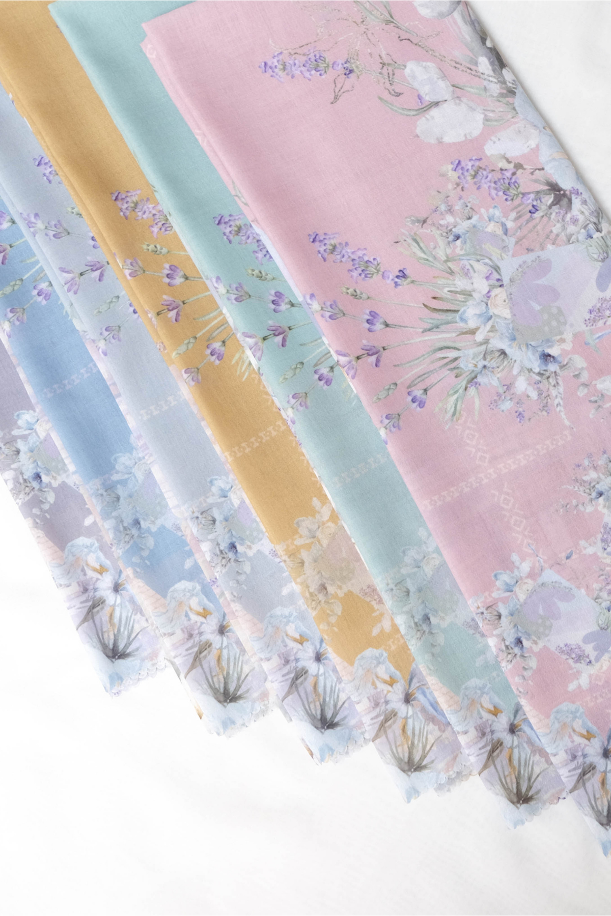 Lavender - Scarf Square British Voal | Pastel Pink - LV57.8