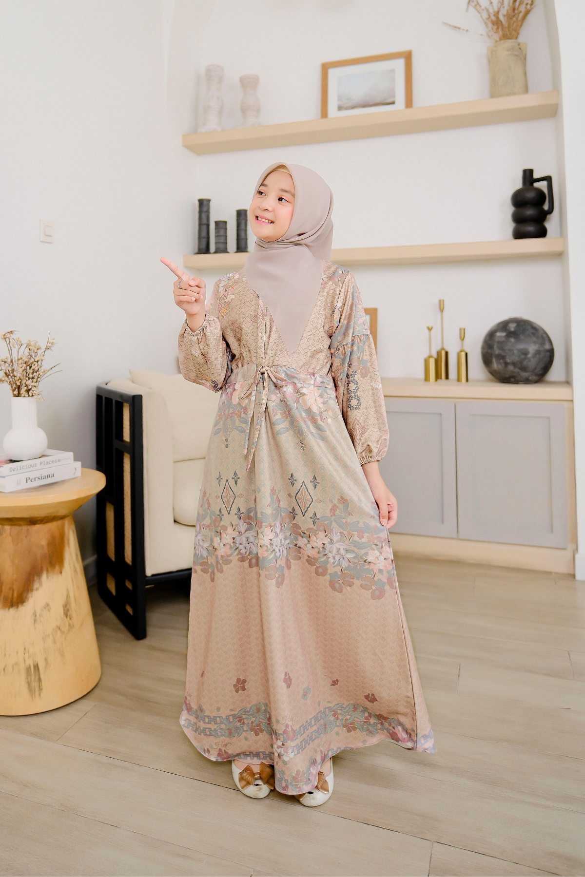 Chatara Dress Anak - CC22.3 Mocca