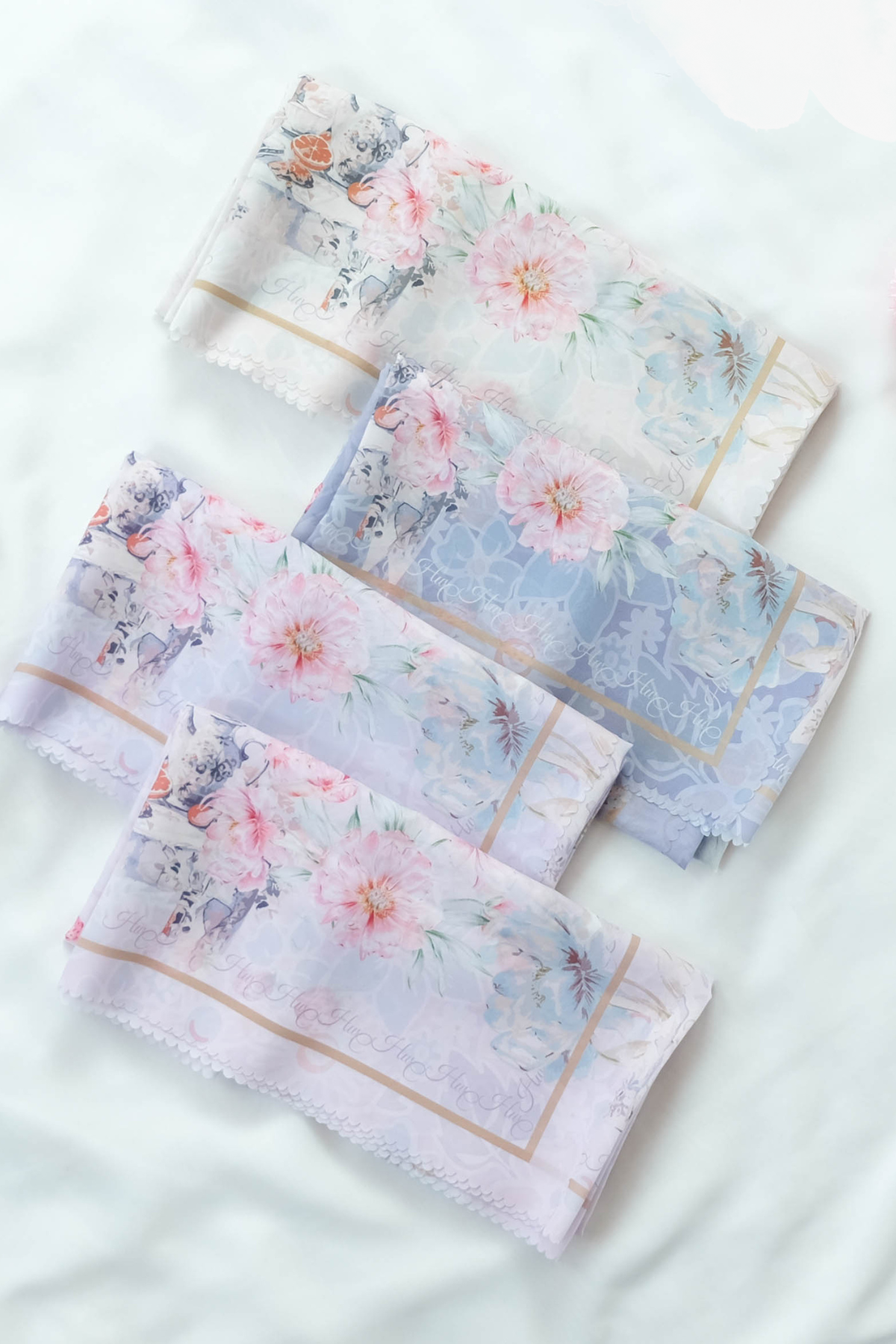 Camellia - Scarf Square Premium Polycotton XL | Relaxing Lilac - CJ15.18