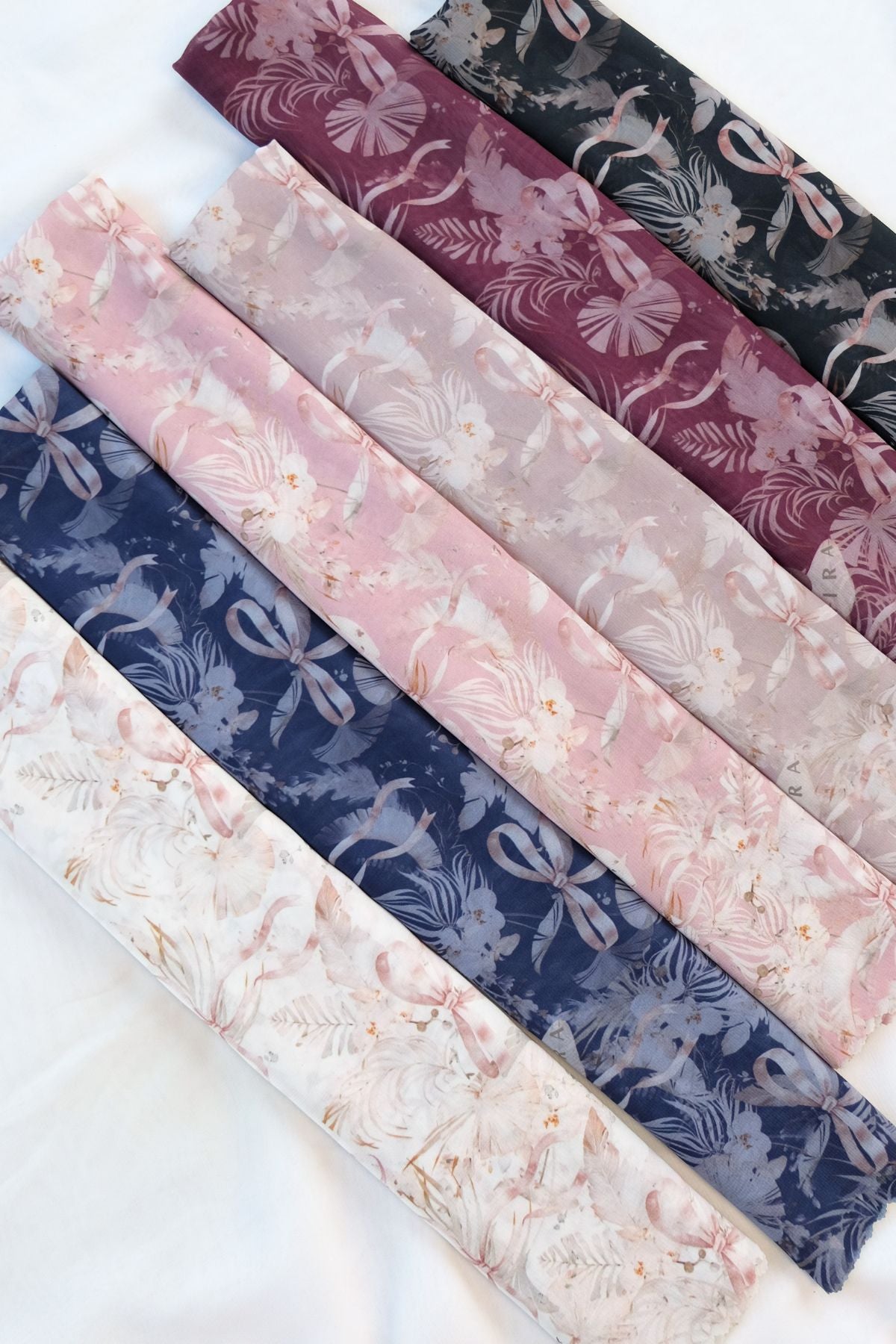Emily - Scarf Square Premium Polycotton | MONO ROSE - EM28.38