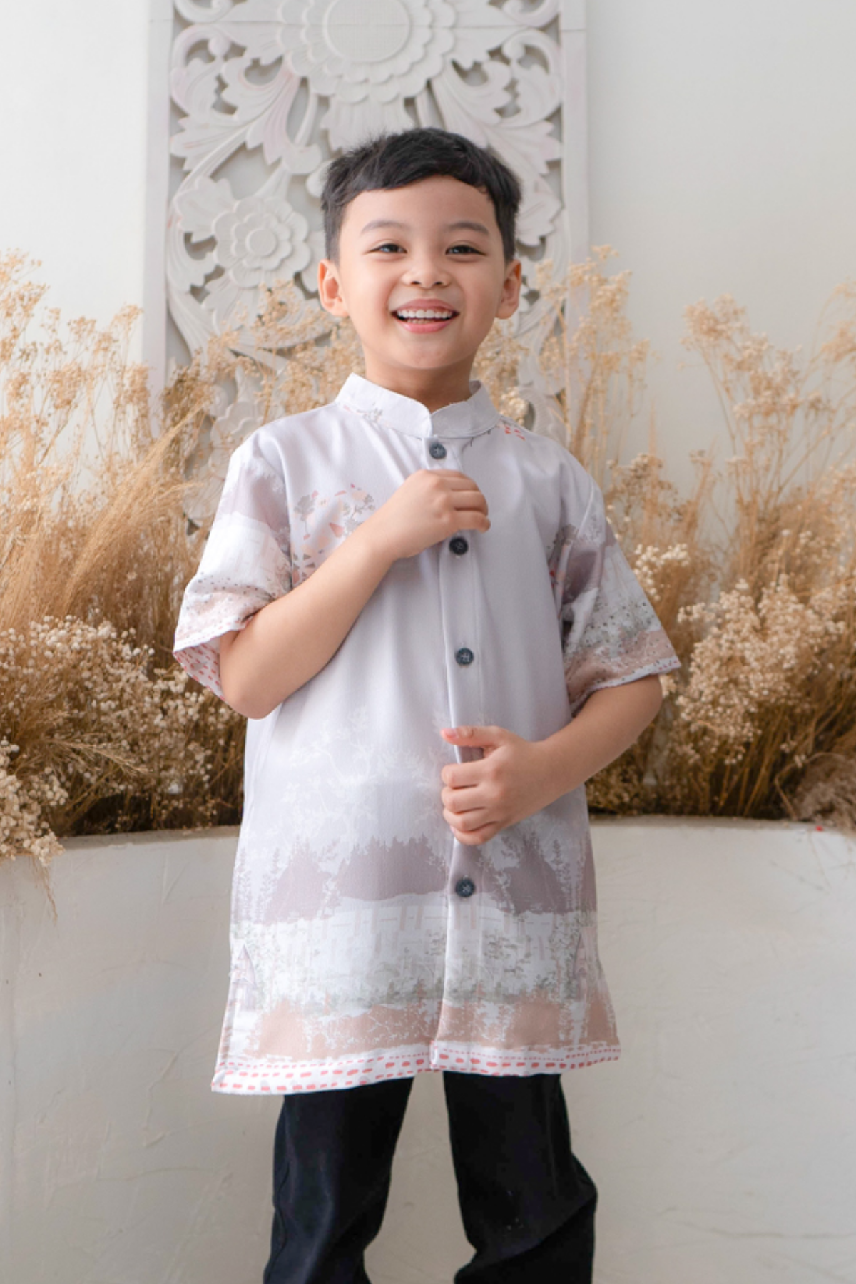 Wana Koko Anak Family Set | Sarimbit Lebaran - AN24.2 - Grey