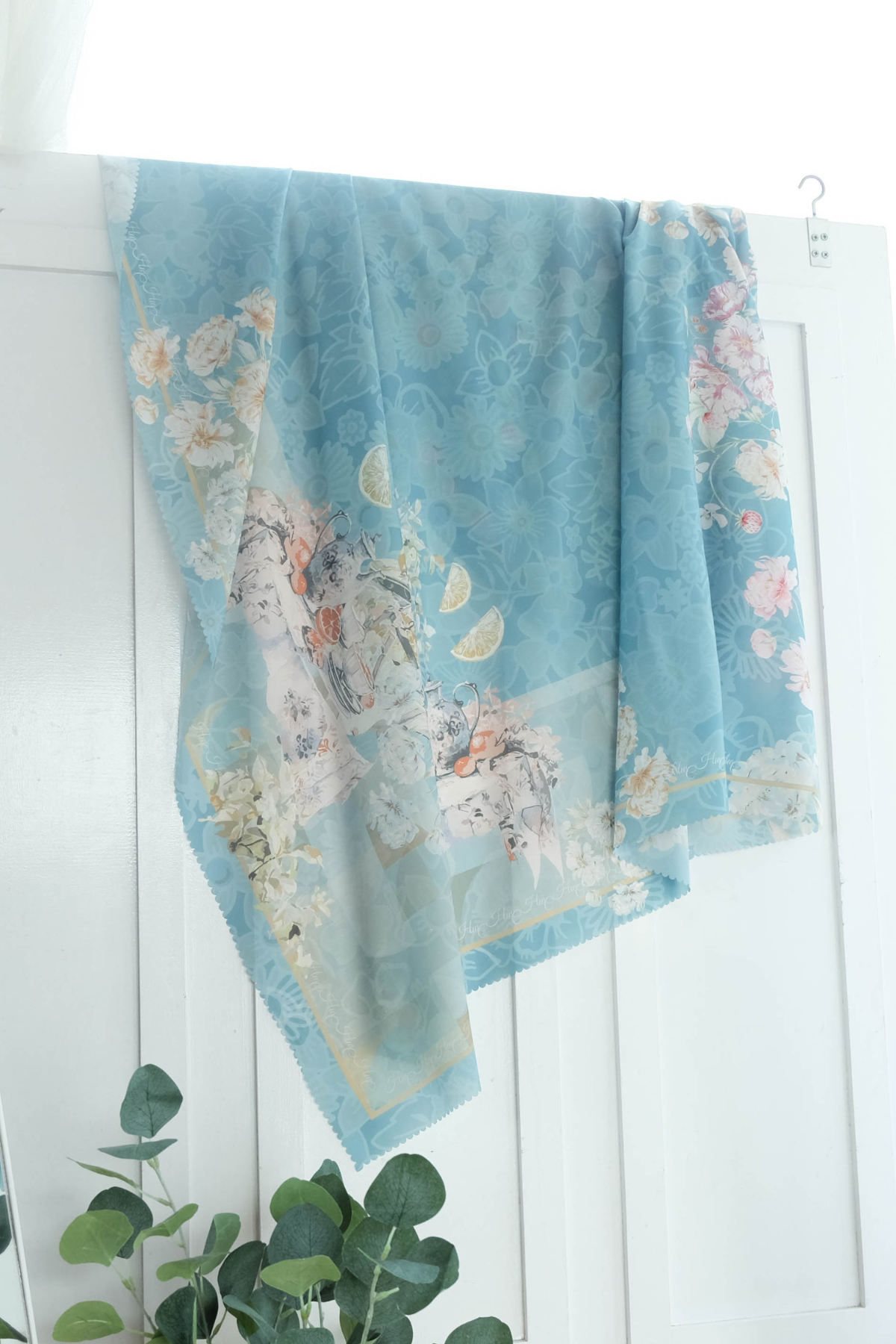 Camellia - Scarf Square Premium Polycotton XL | Lively Emerald - CJ15.11
