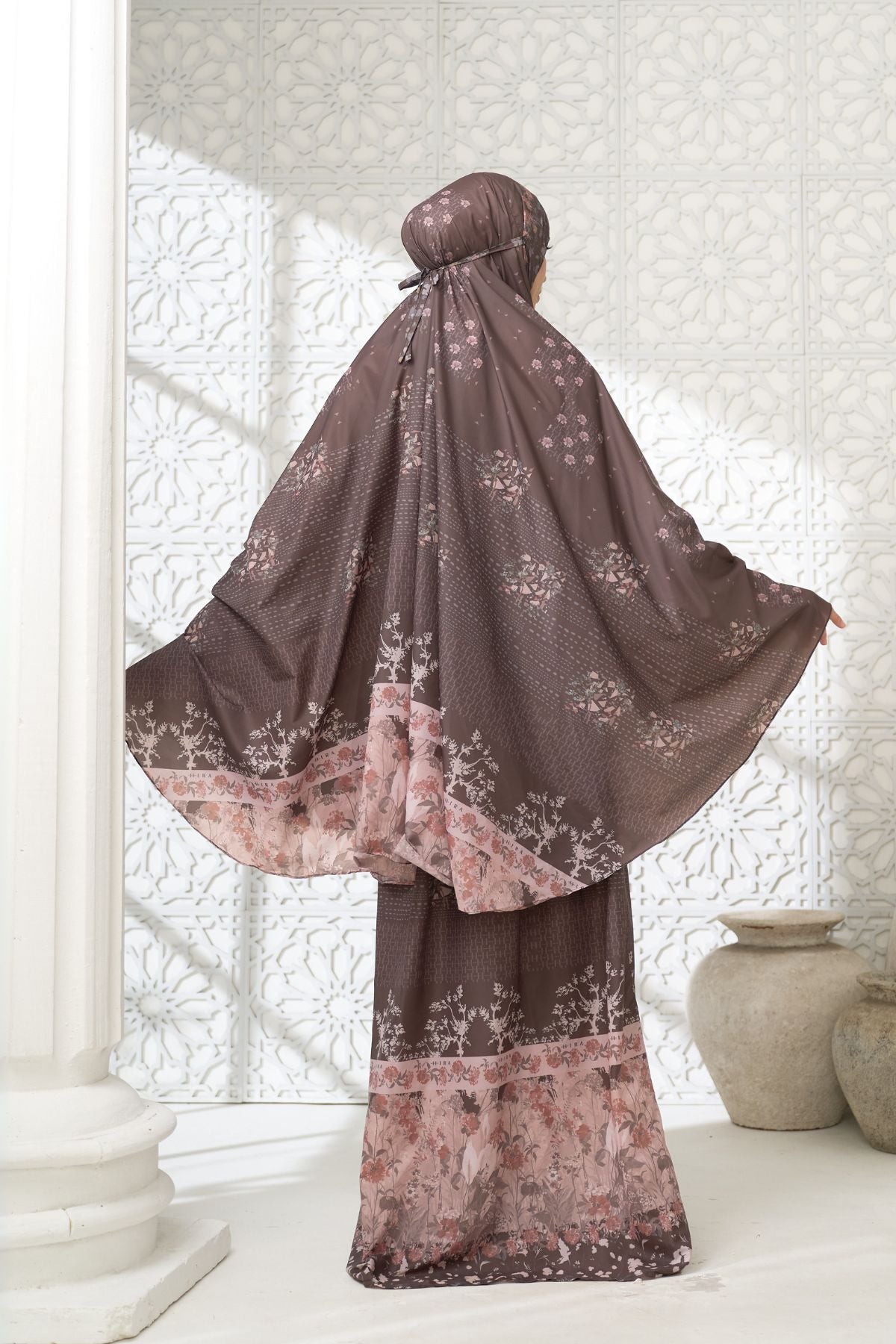 Mukena Willow | Travel Prayer Set - WL03.1 Choco Mahogany