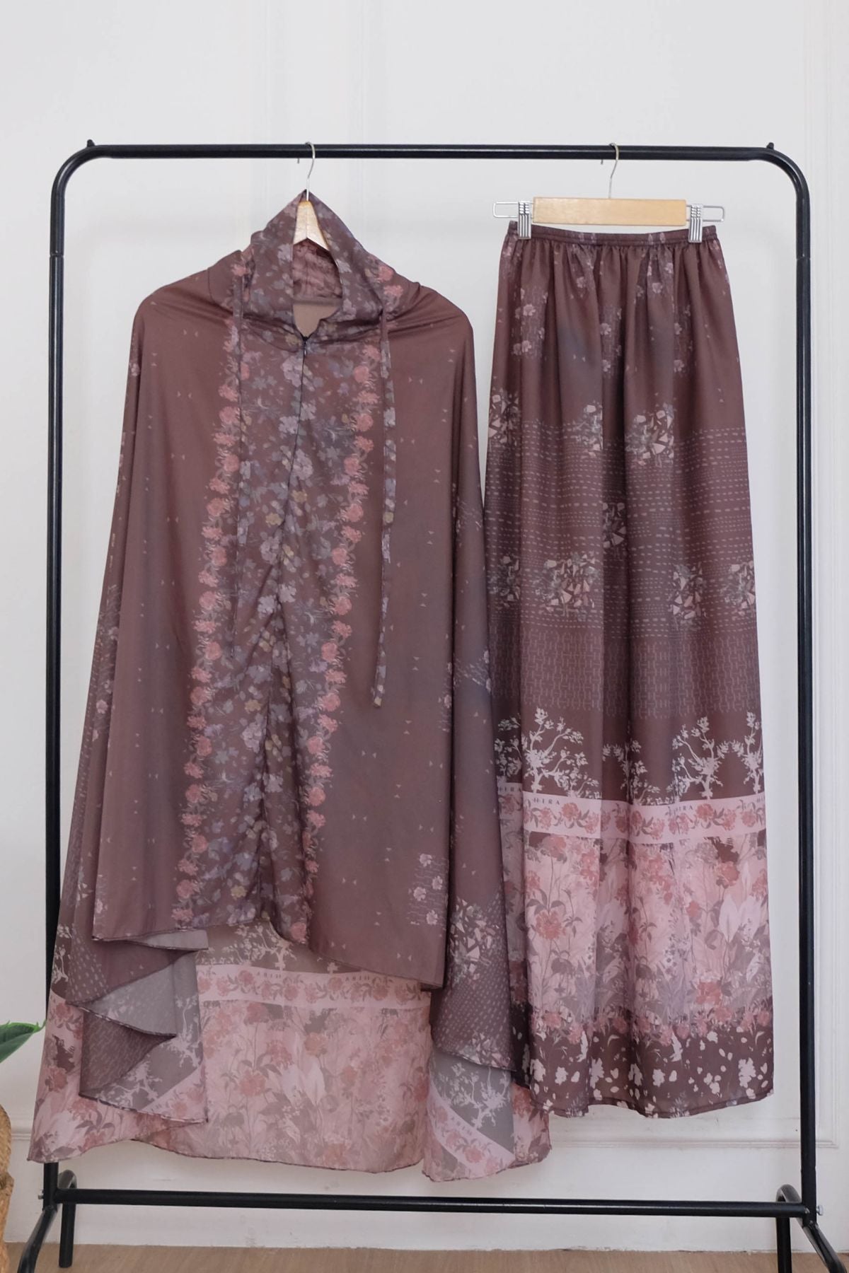 Mukena Willow | Travel Prayer Set - WL03.1 Choco Mahogany