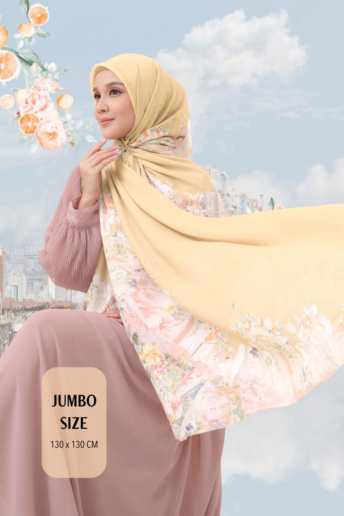 Tangerine Scarf Jumbo - TJ16.5 Creamy