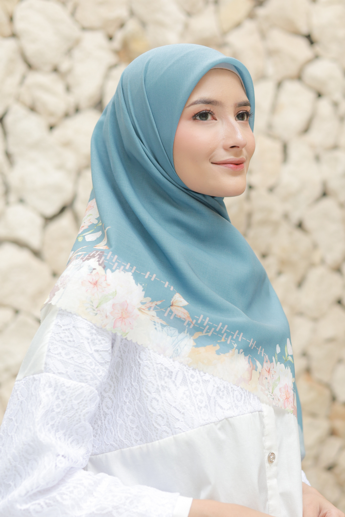 Diamond - Scarf Square Classic Voal | Steel Grey - DN07.7