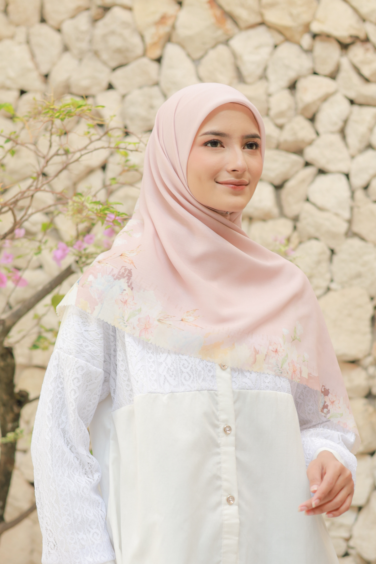 Diamond - Scarf Square Classic Voal | Sweet Pink - DN07.8