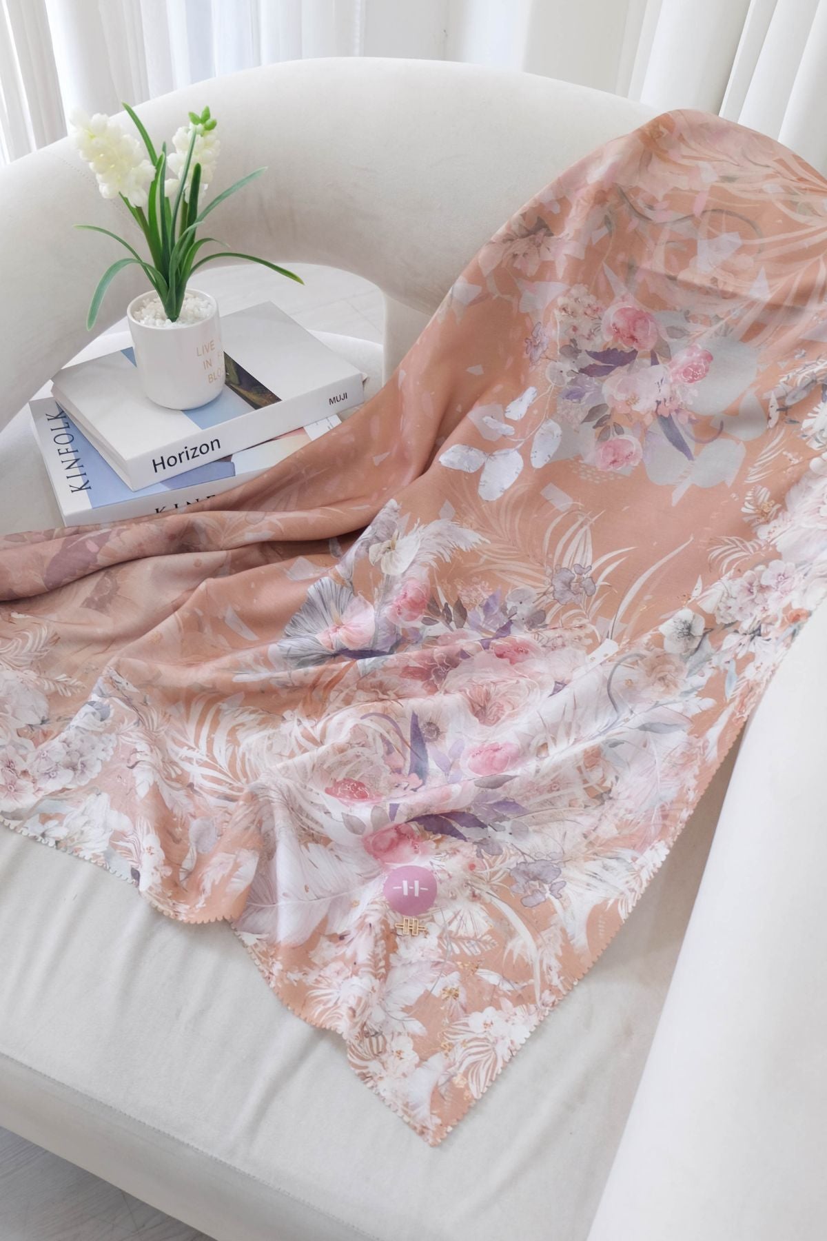 Emily Scarf Voal | Peanut - EV25.10