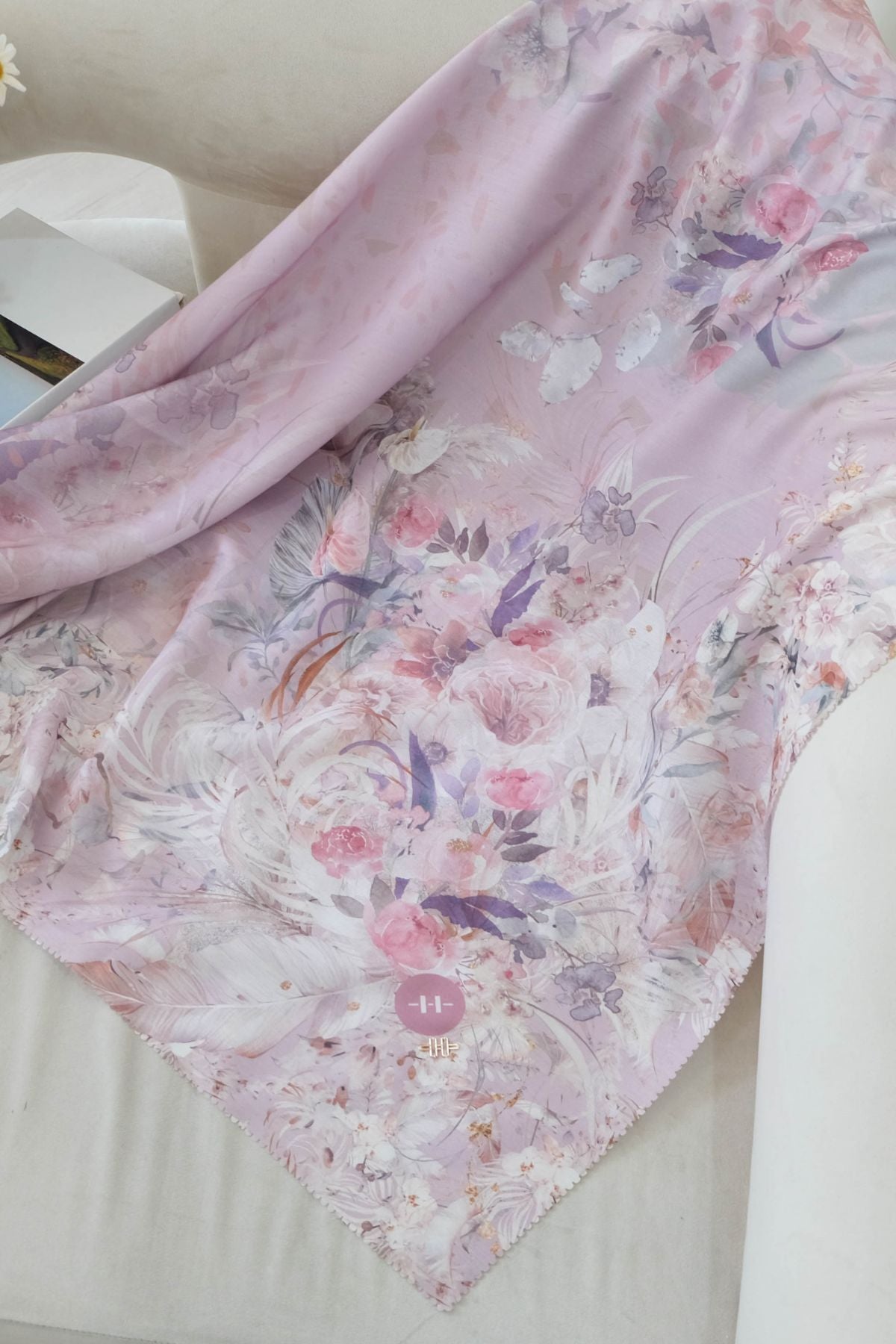 Emily Scarf Voal | Silky Pink - EV25.8