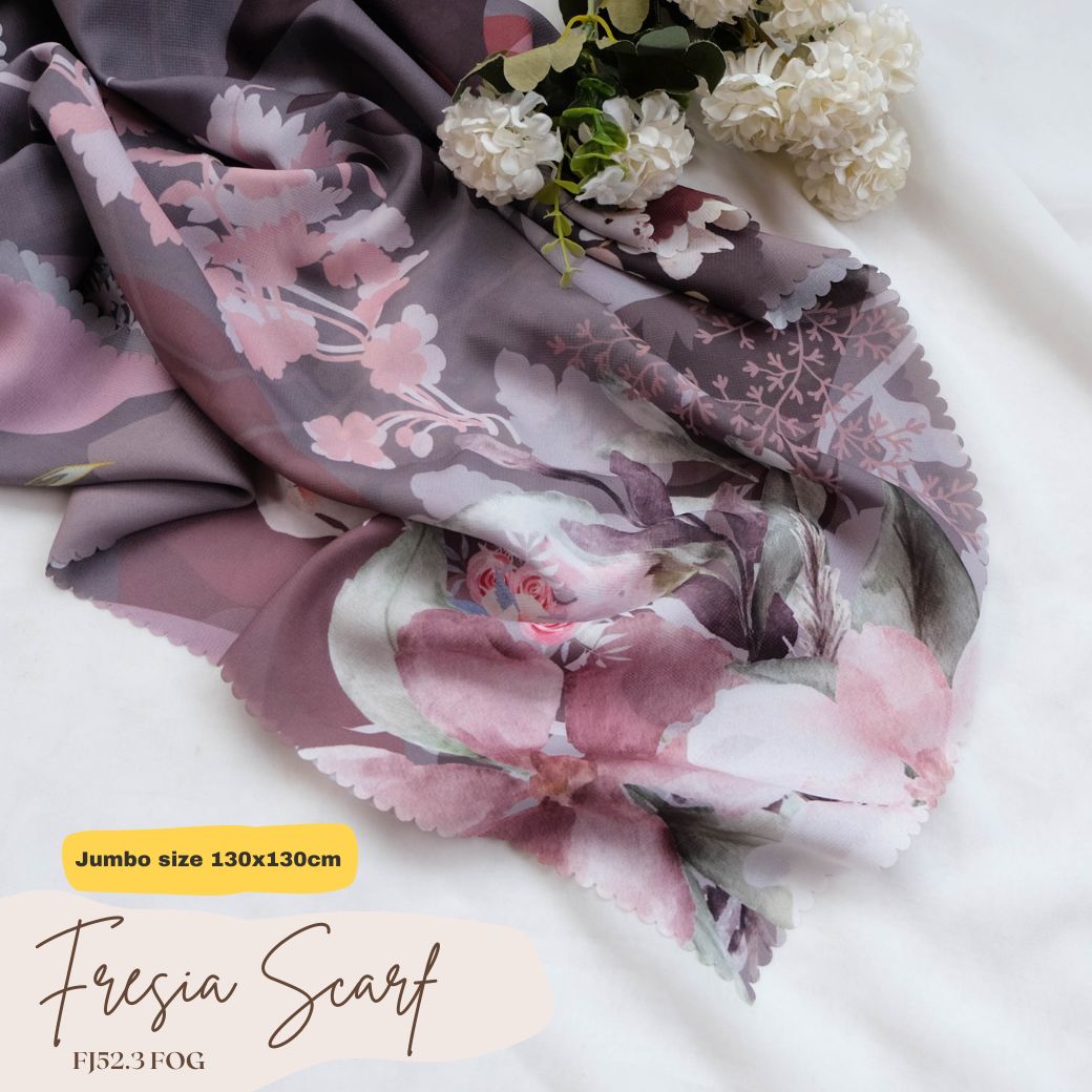 Fresia Scarf JUMBO - FJ52.3 Fog