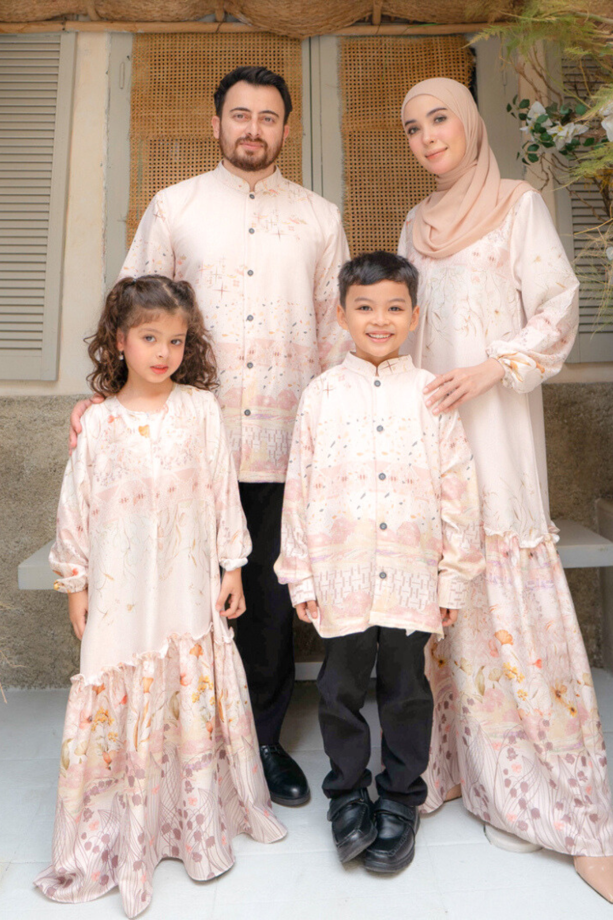 Rumah Senja Dress Girl Family Set | Sarimbit Lebaran - JA25.3 Cream
