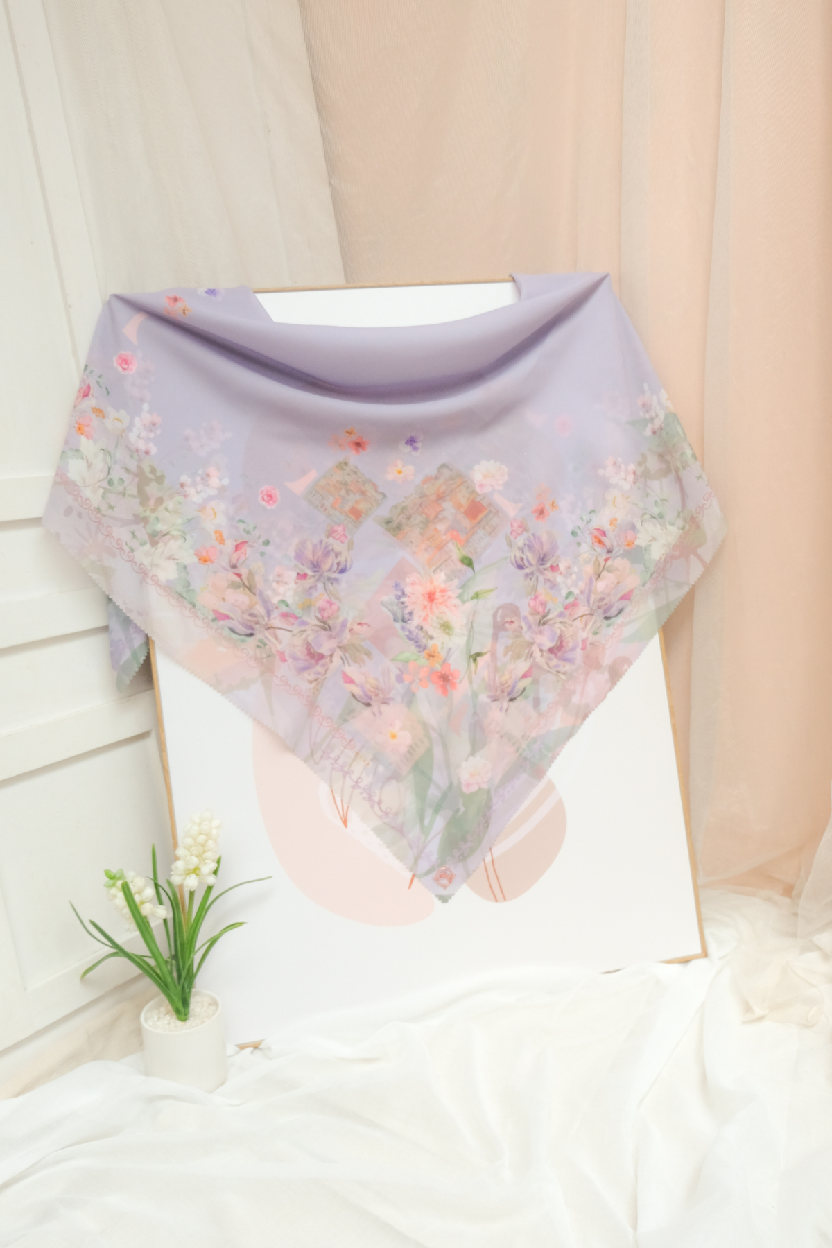 Leaf Kafa Scarf - KF30.9 VK30.9 JF30.9 Grey
