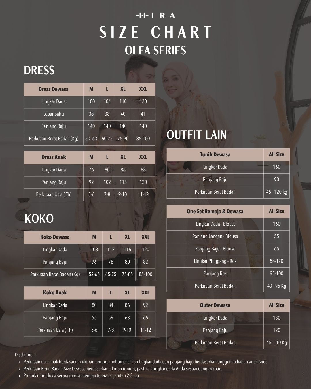 Custom Orderan Famset | Jasmine Olea Kafa Family Set