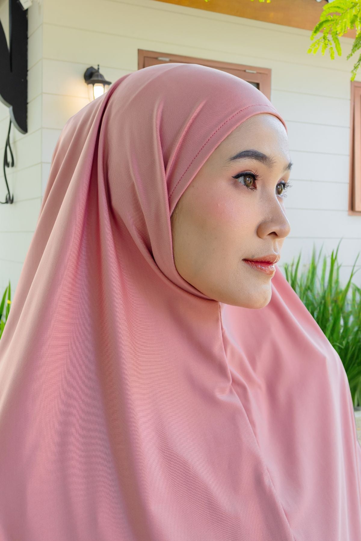 Instan Jennie Sporty Hijab JUMBO - HLJ1.4 Mauvelous Pink