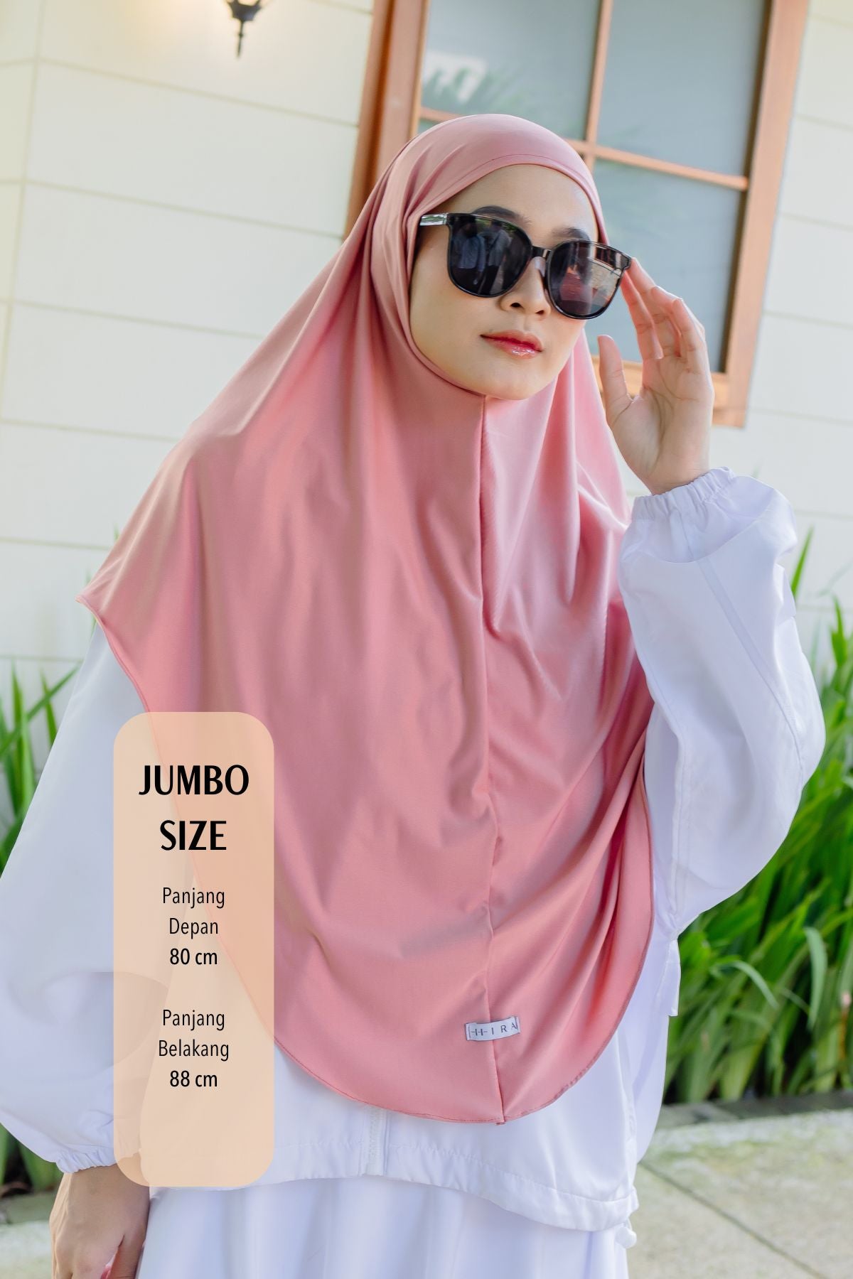 Instan Jennie Sporty Hijab JUMBO - HLJ1.4 Mauvelous Pink
