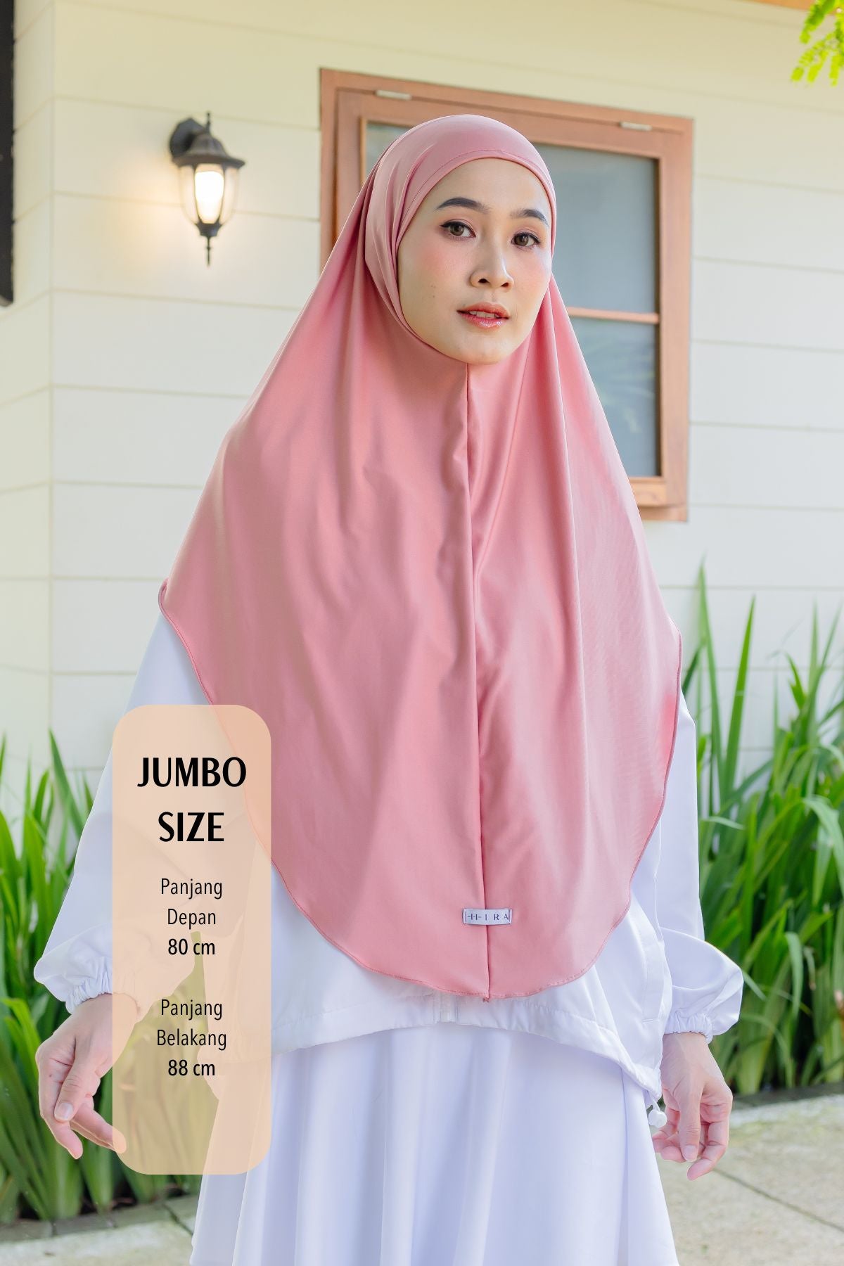 Instan Jennie Sporty Hijab JUMBO - HLJ1.4 Mauvelous Pink