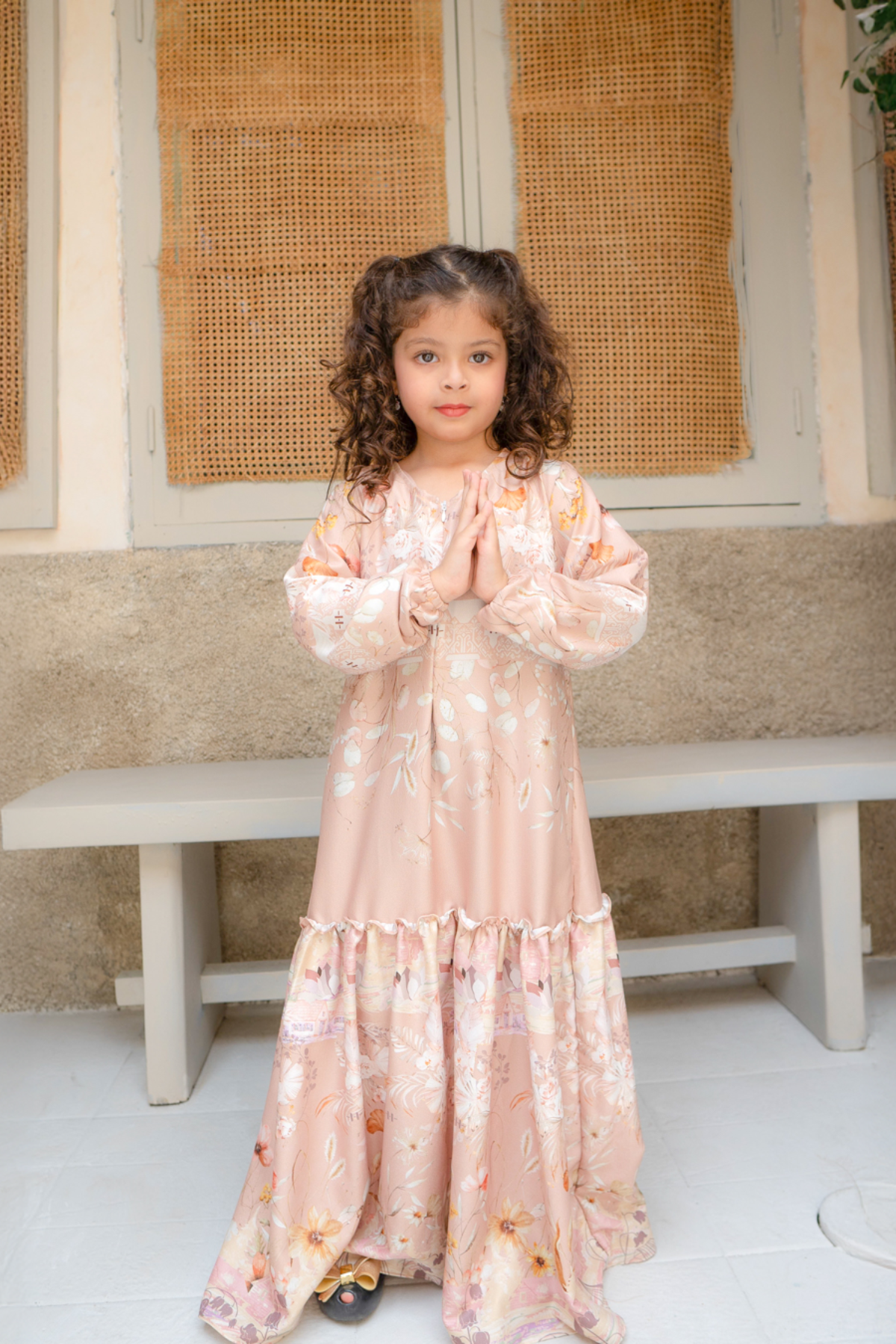 Rumah Senja Dress Girl Family Set | Sarimbit Lebaran - JA25.1 Mocca