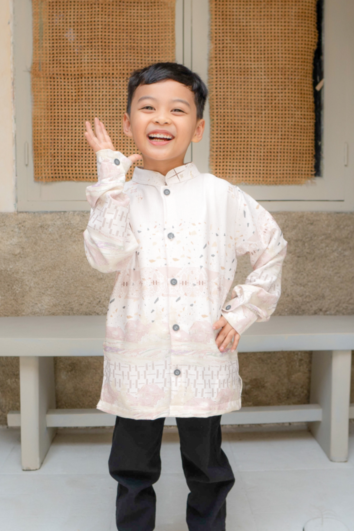 Rumah Senja Koko Boy Family Set | Sarimbit Lebaran - KJ25.4 White