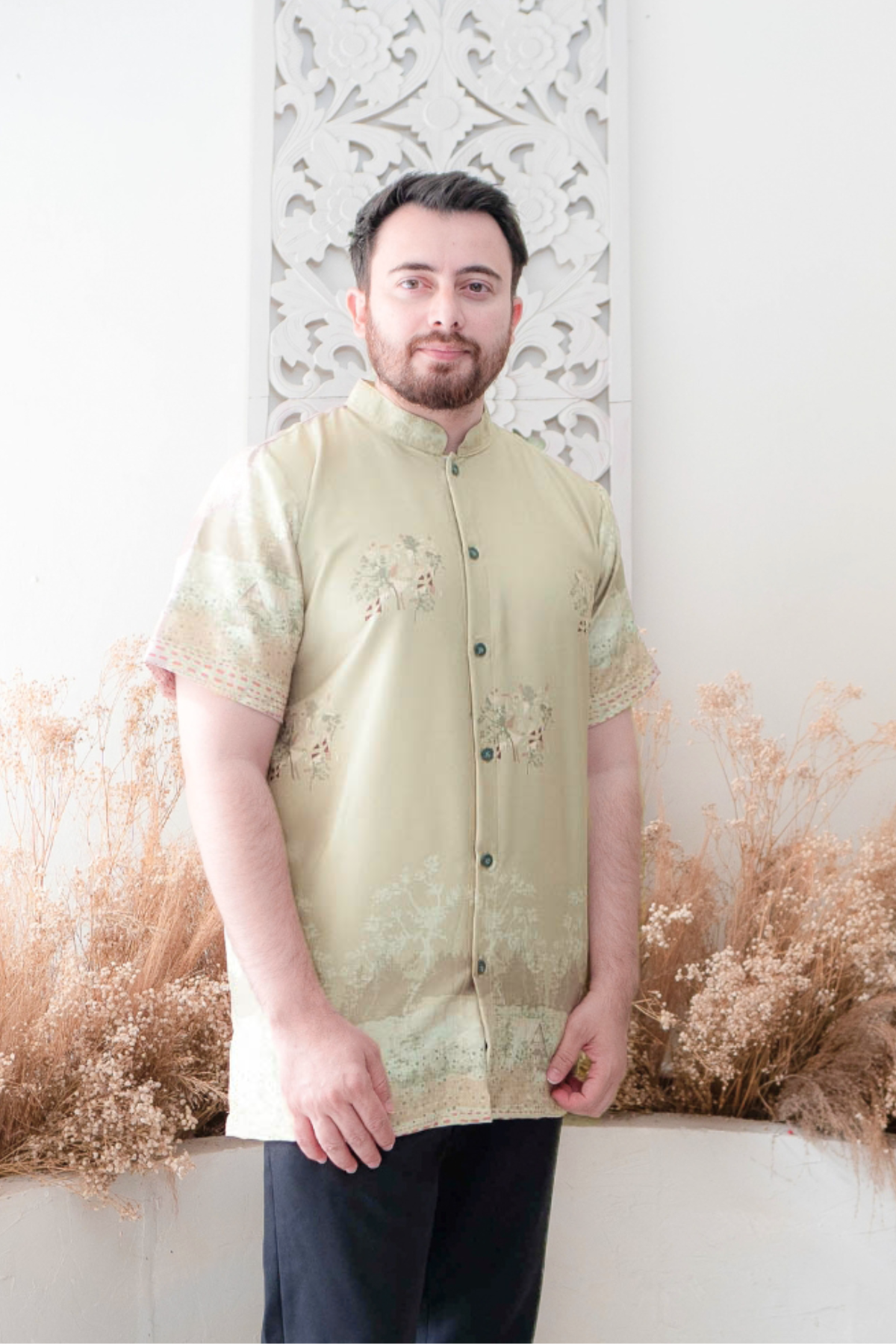 Wana Koko Dewasa Family Set | Sarimbit Lebaran - KN24.4 - Olive