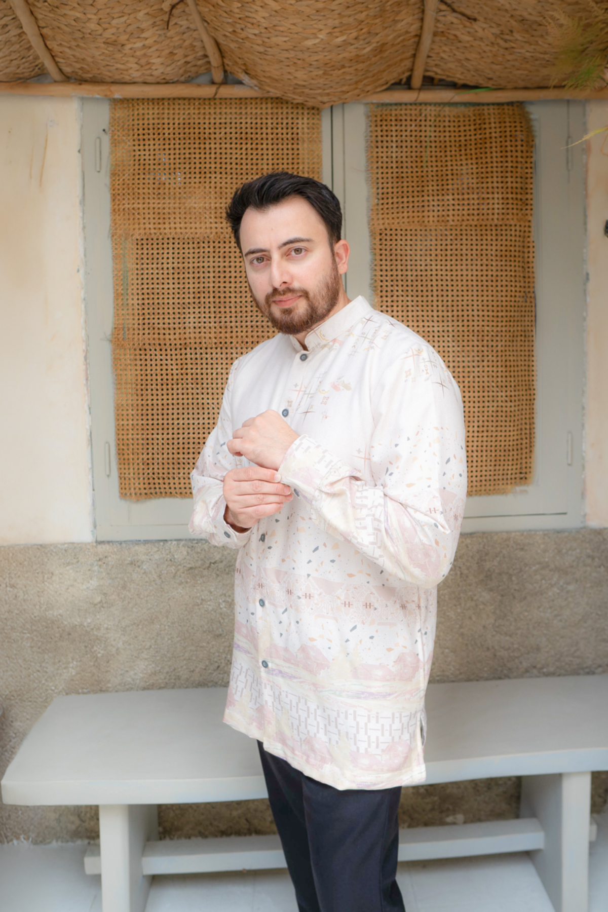 Rumah Senja Koko Dad Family Set | Sarimbit Lebaran - KR25.4 White