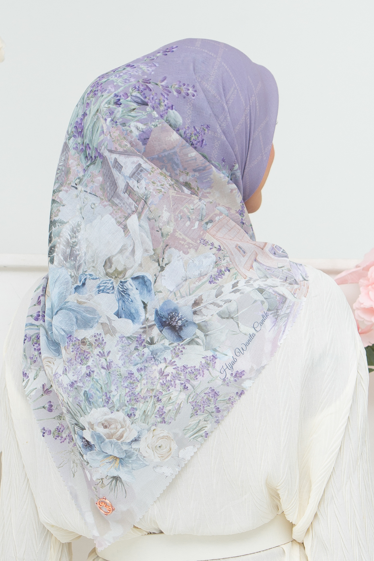 Lavender - Scarf Square British Voal | Purple - LV57.10
