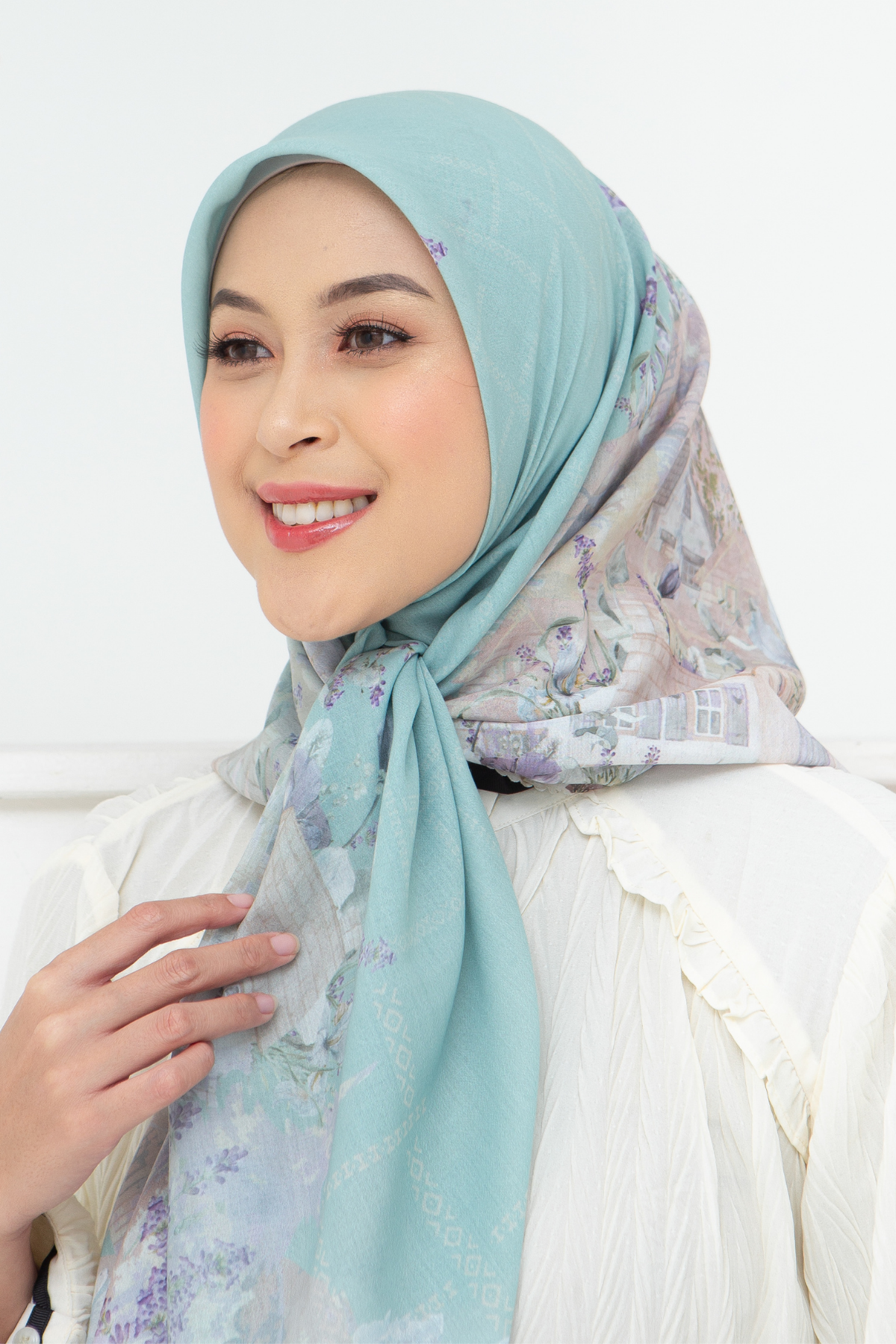 Lavender - Scarf Square British Voal | Sage - LV57.11