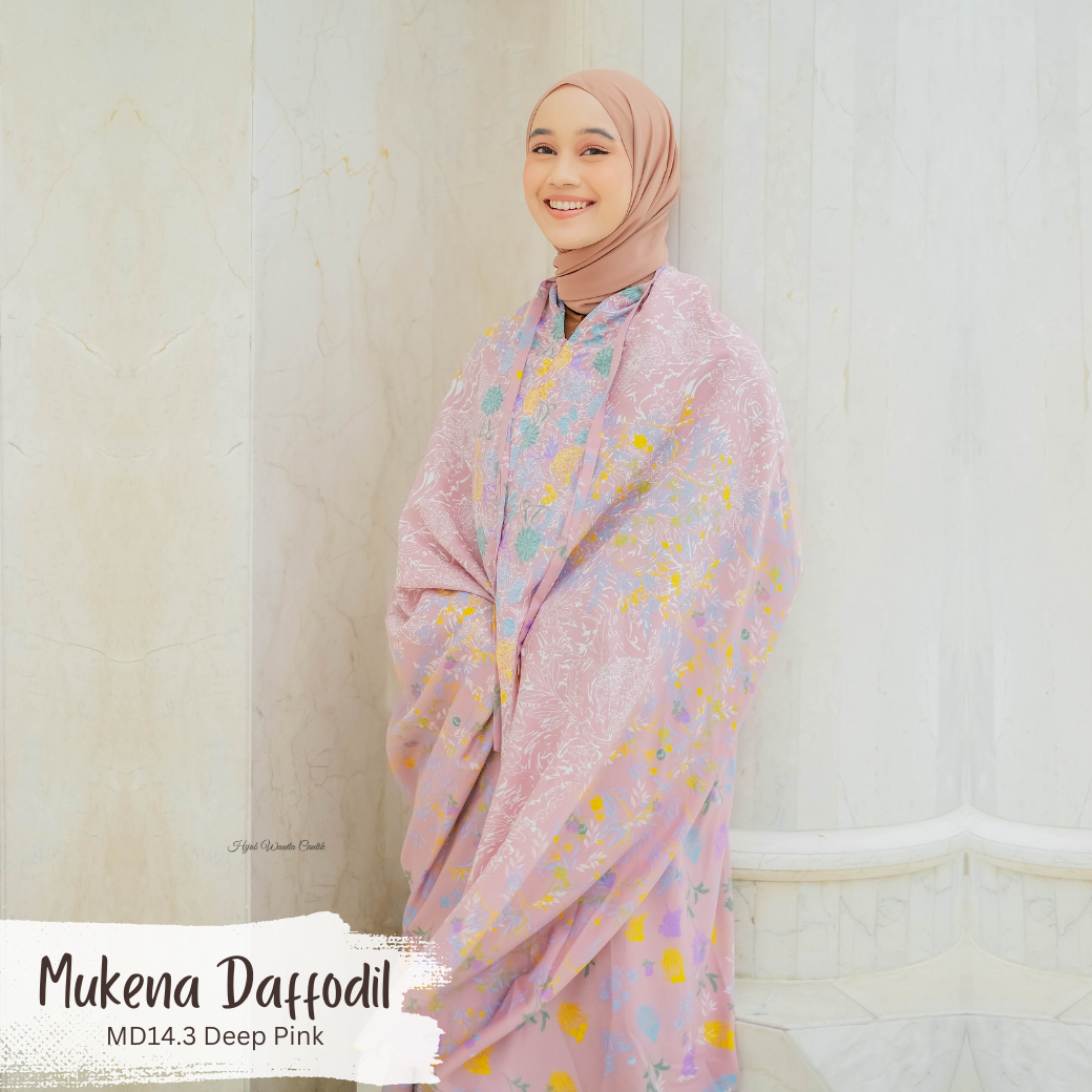 Mukena Daffodil - MD14.3 Deep Pink