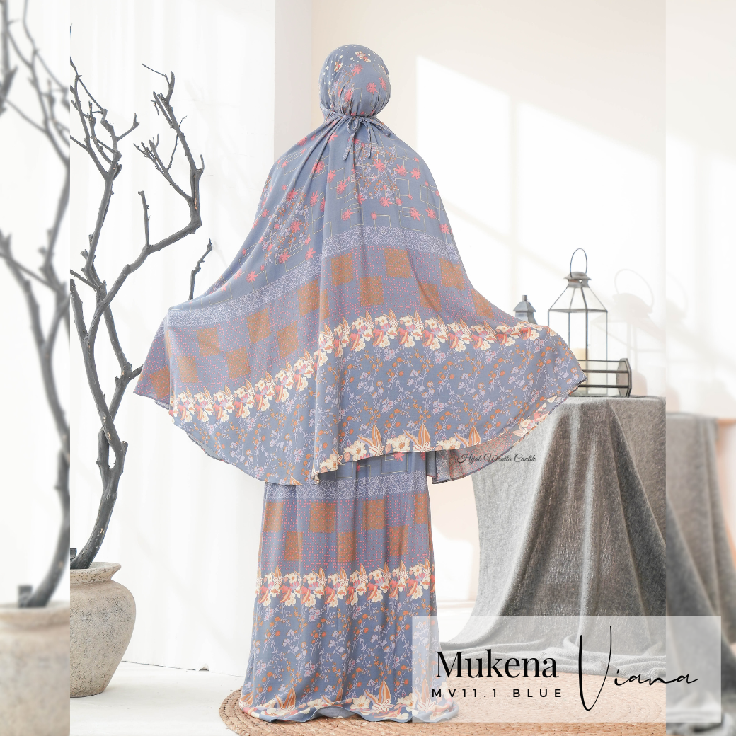 Mukena Viana Prayer Set - MV11.1 Blue