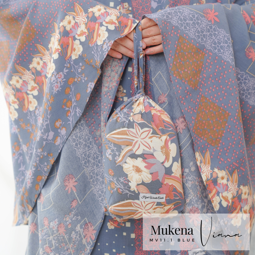Mukena Viana Prayer Set - MV11.1 Blue