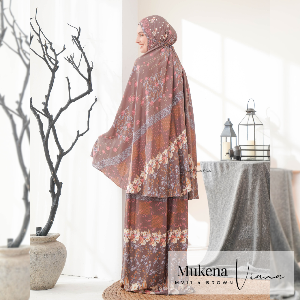 Mukena Viana Prayer Set - MV11.4 Brown