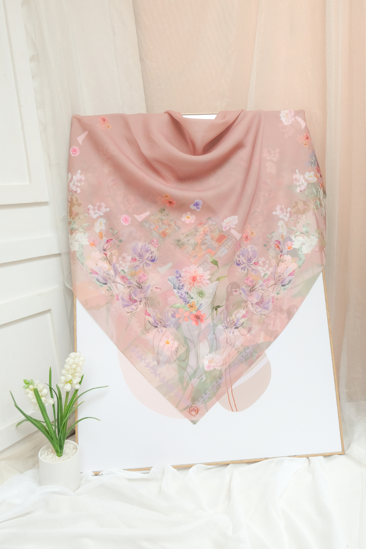 Leaf Kafa Scarf - KF30.5 VK30.5 JF30.5 Mocca